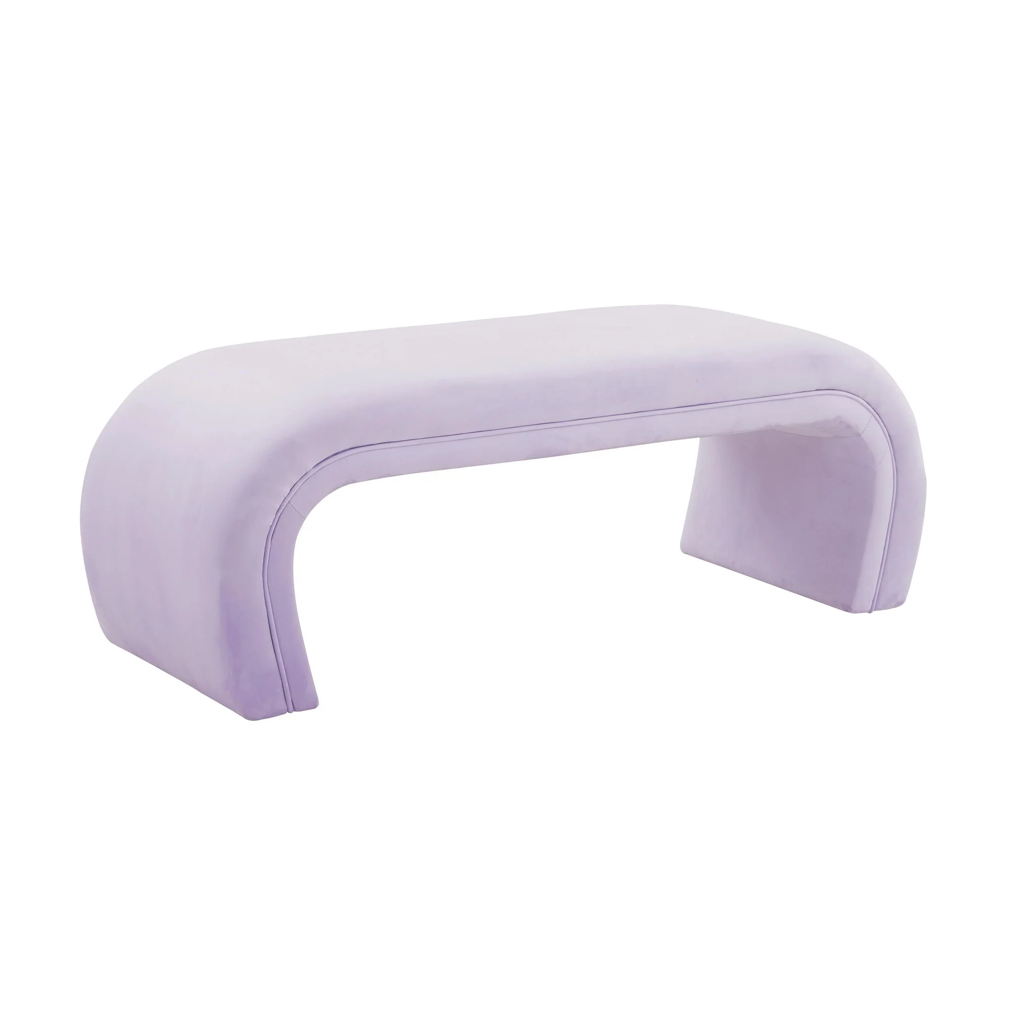 Kenya Lavender Velvet Bench - Image 4