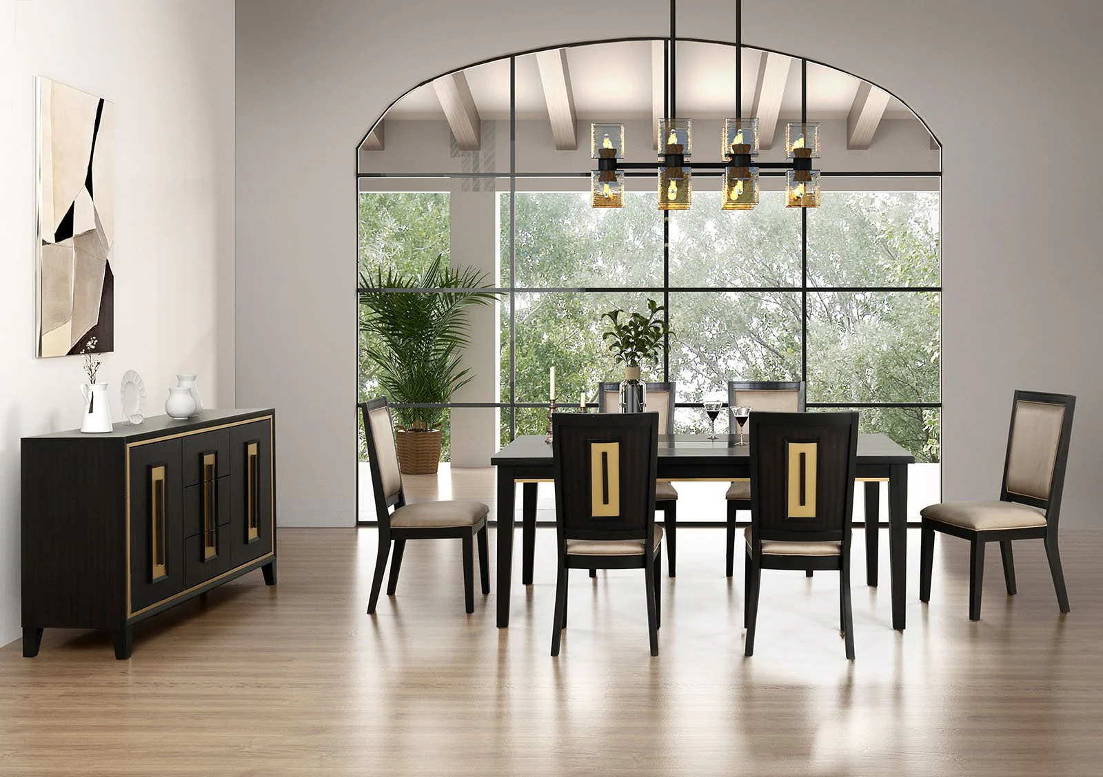 Kenyada 7 Pc. Dining Table Set - Image 3