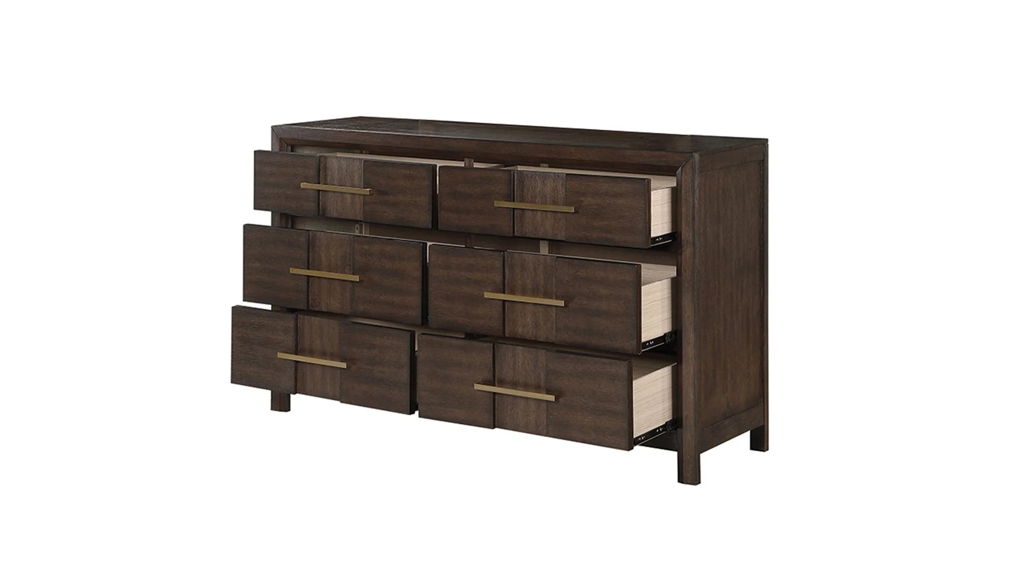 Kenzo Full 4 Pc Bedroom Set Walnut - Image 7