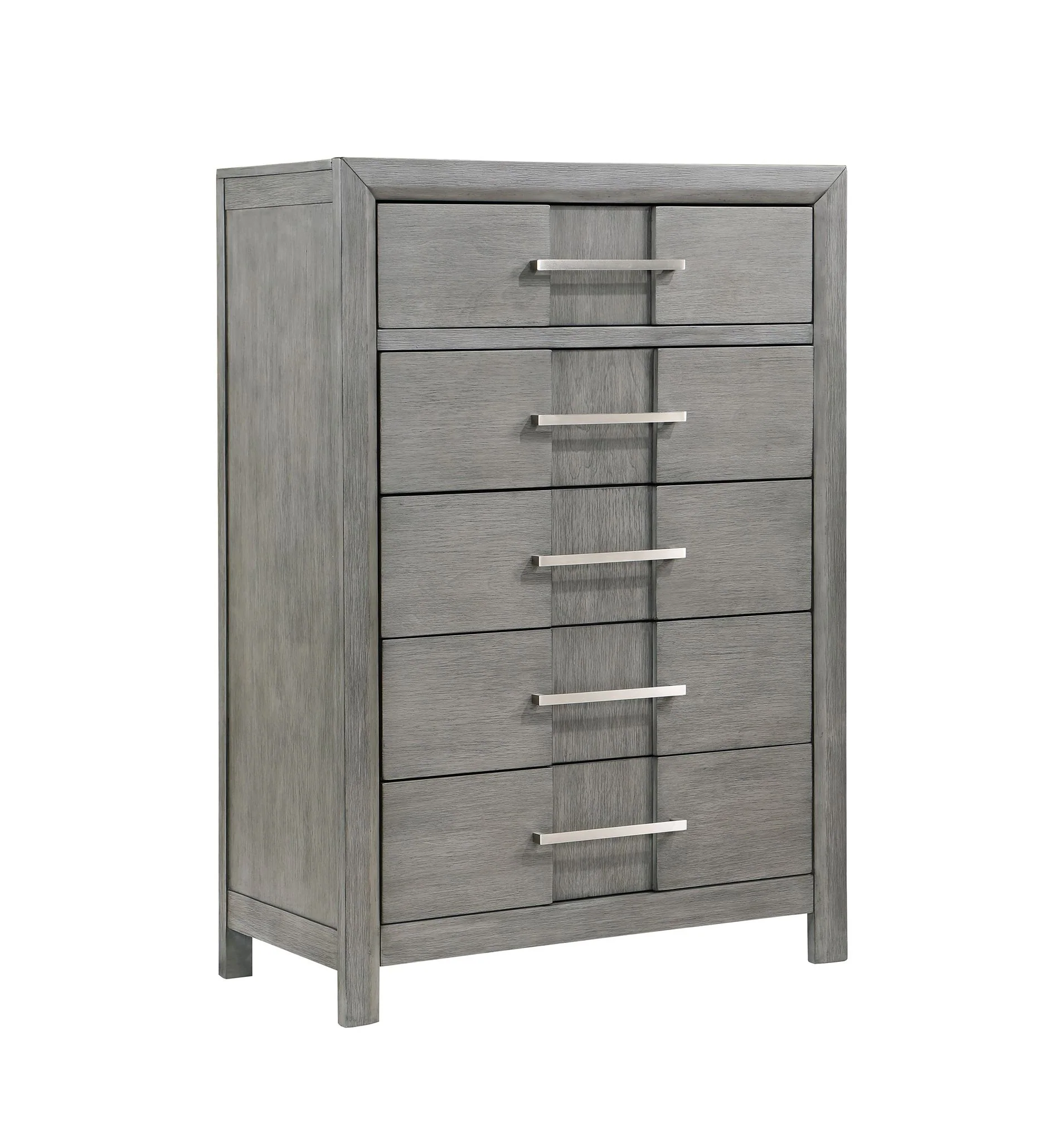Kenzo Full 5 Pc Bedroom Set Gray - Image 20