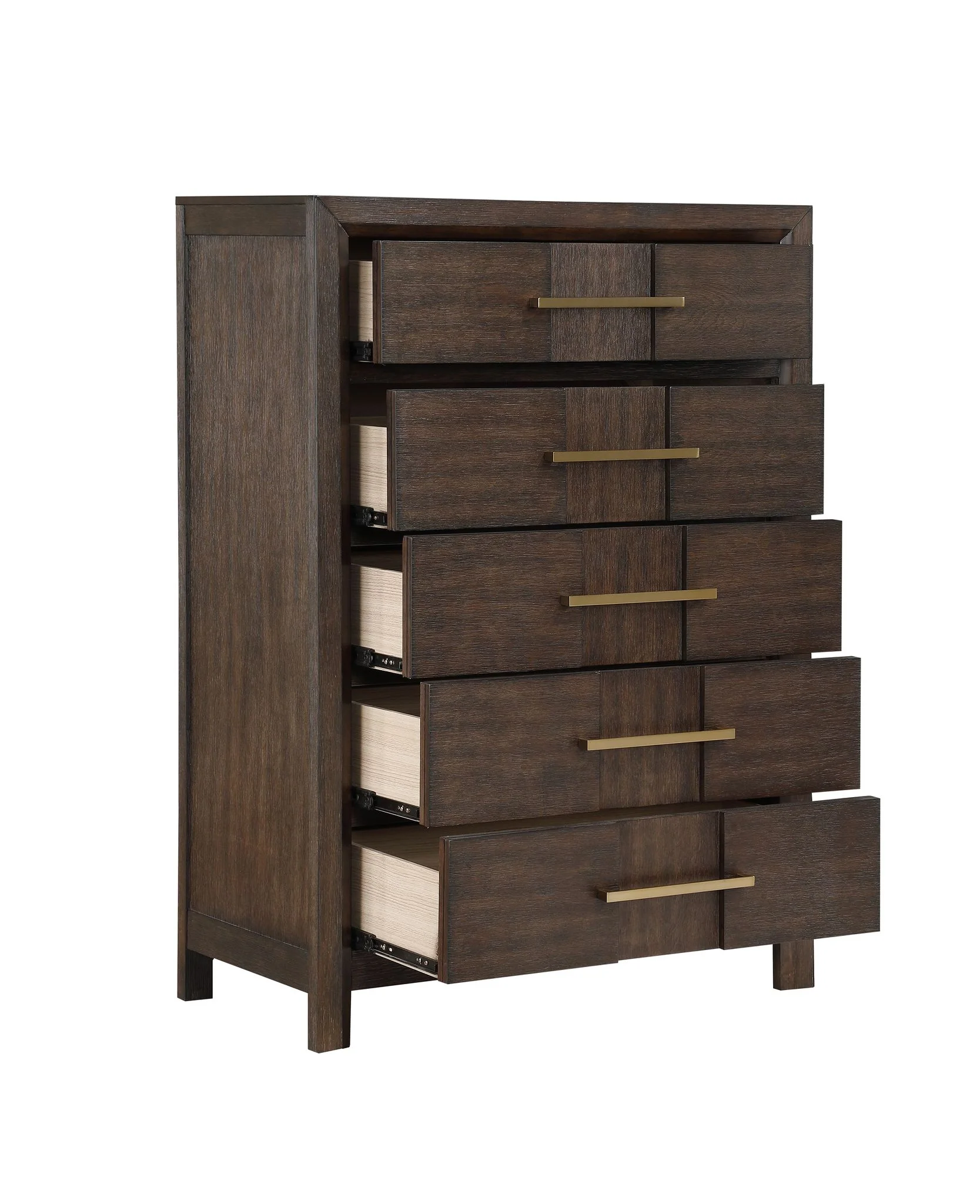 Kenzo King 5 Pc Bedroom Set Walnut - Image 19