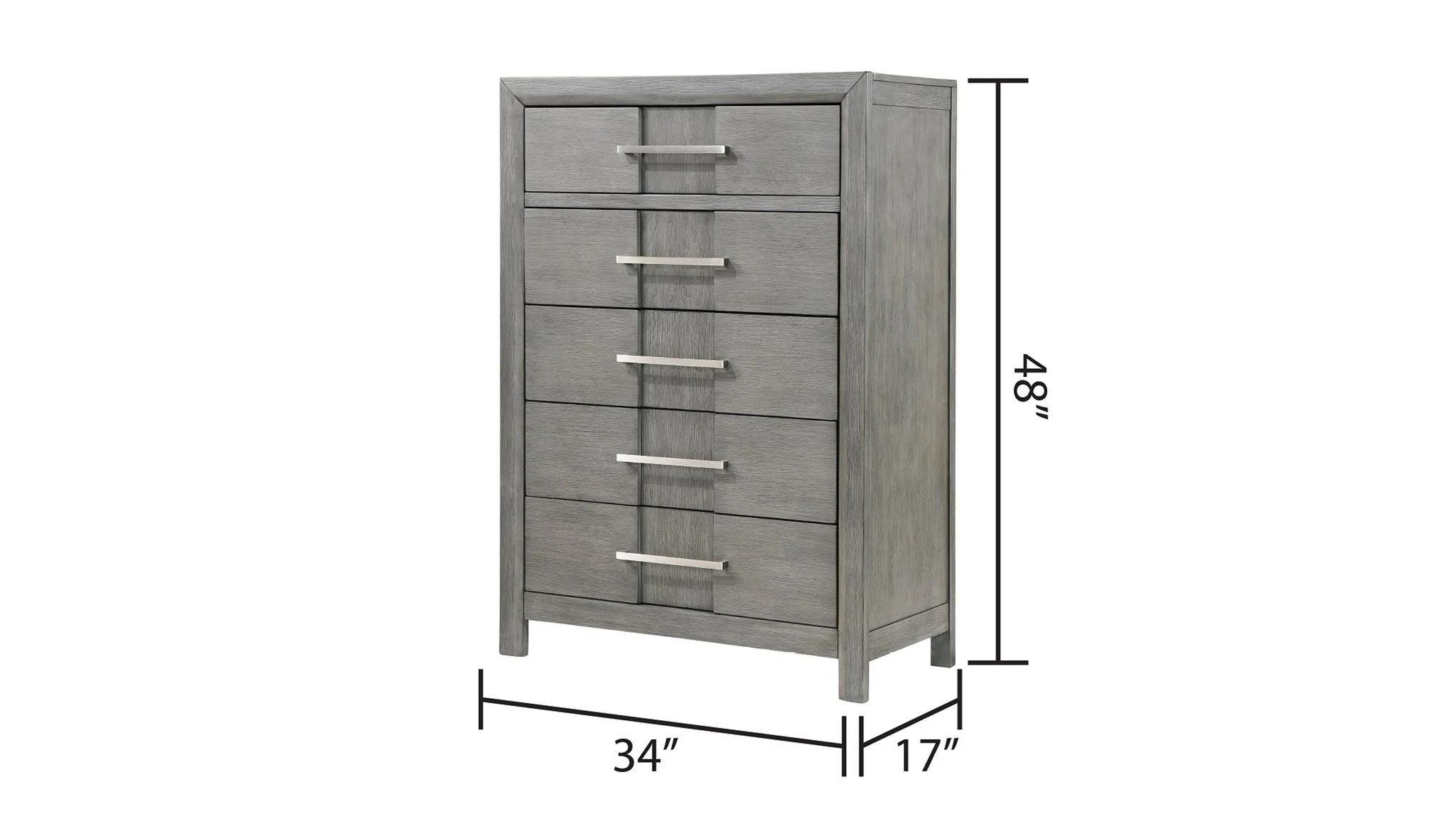 Kenzo Queen 5 Pc Bedroom Set Gray - Image 22