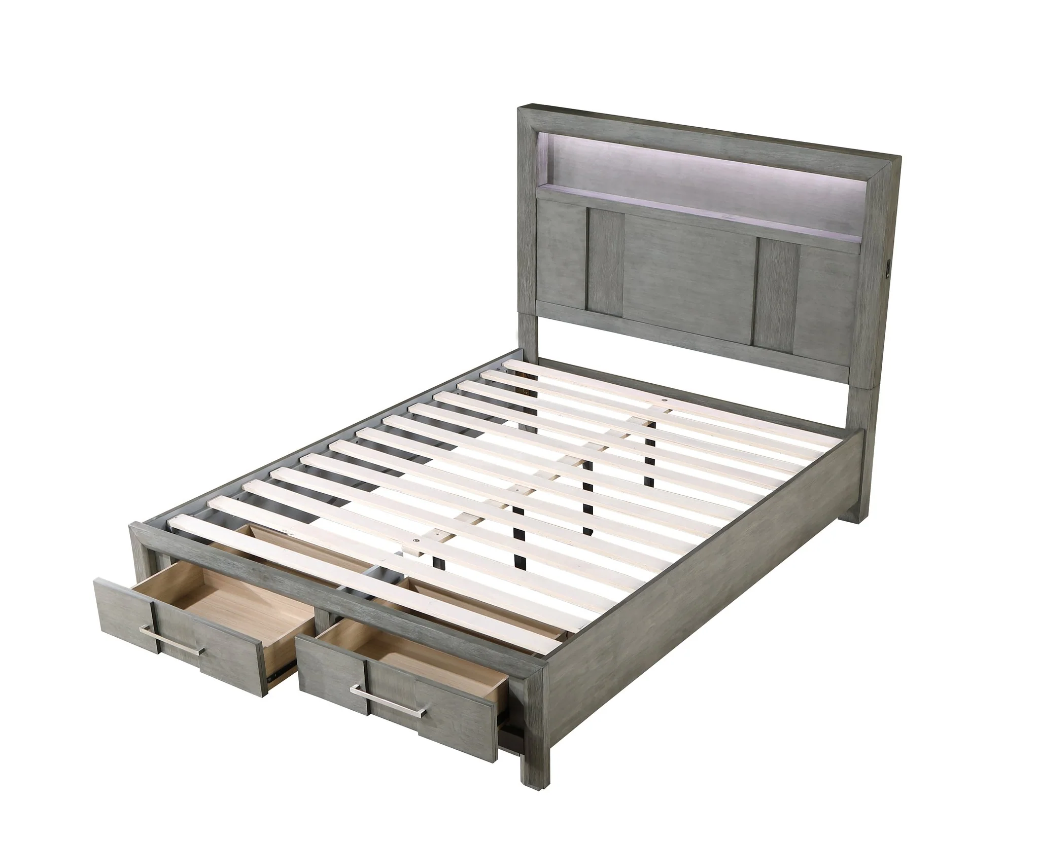 Kenzo Queen 5 Pc Bedroom Set Gray - Image 4