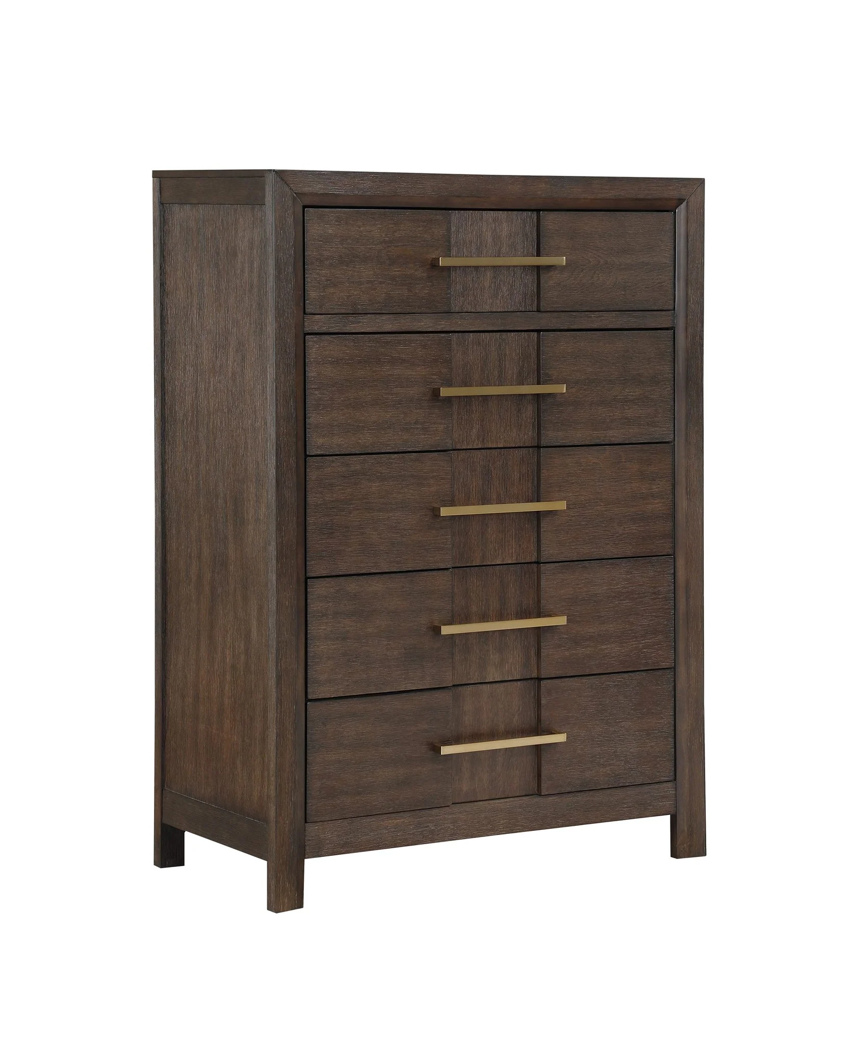 Kenzo Queen 5 Pc Bedroom Set Walnut - Image 18