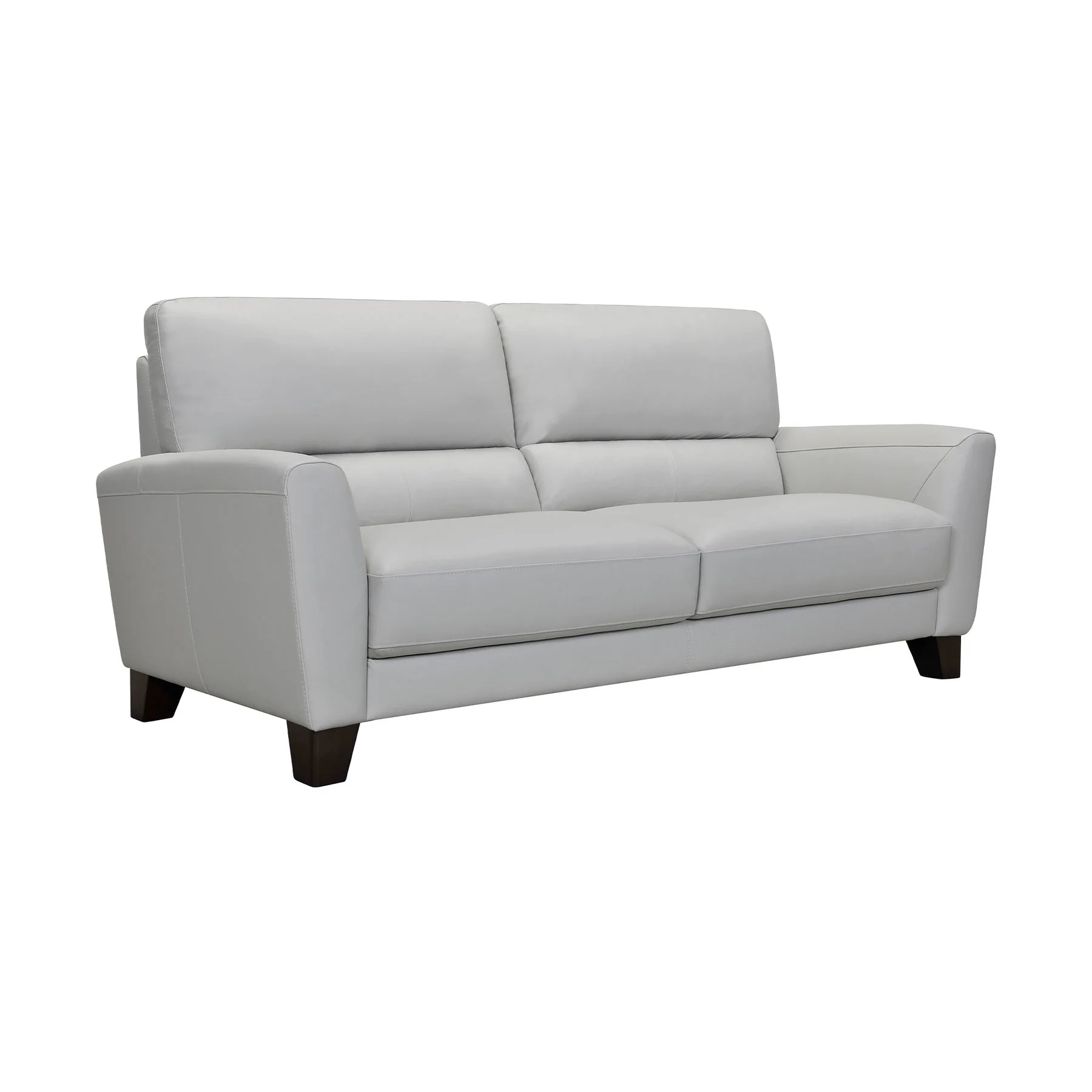 Kester 81" Square Arm Dove Gray Genuine Leather Sofa - Image 2
