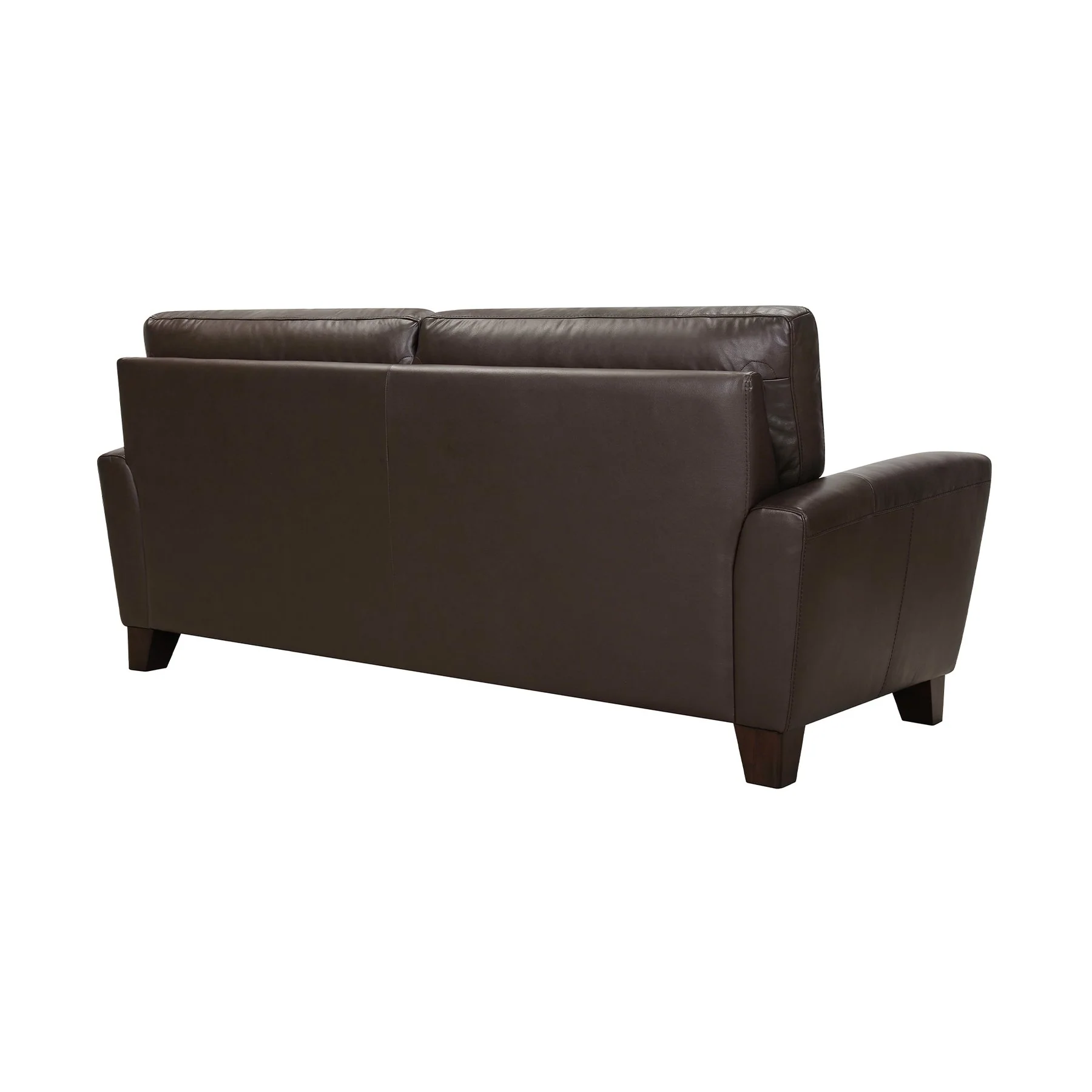 Kester 81" Square Arm Espresso Genuine Leather Sofa - Image 3