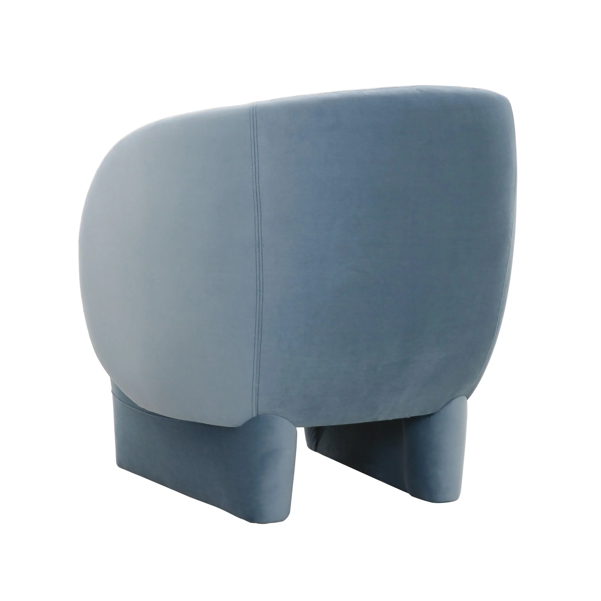 Kiki Blue Stone Velvet Accent Chair - Image 4