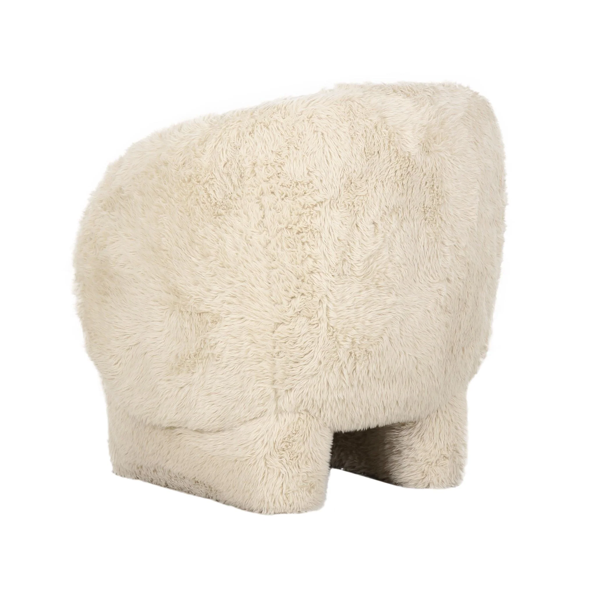 Kiki Natural Vegan Shearling Accent Chair - Image 4