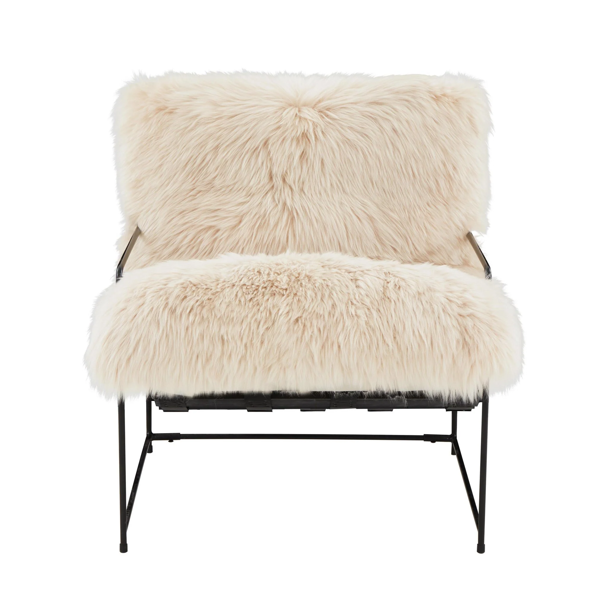 Kimi Natural Genuine Sheepskin Chair - Image 3