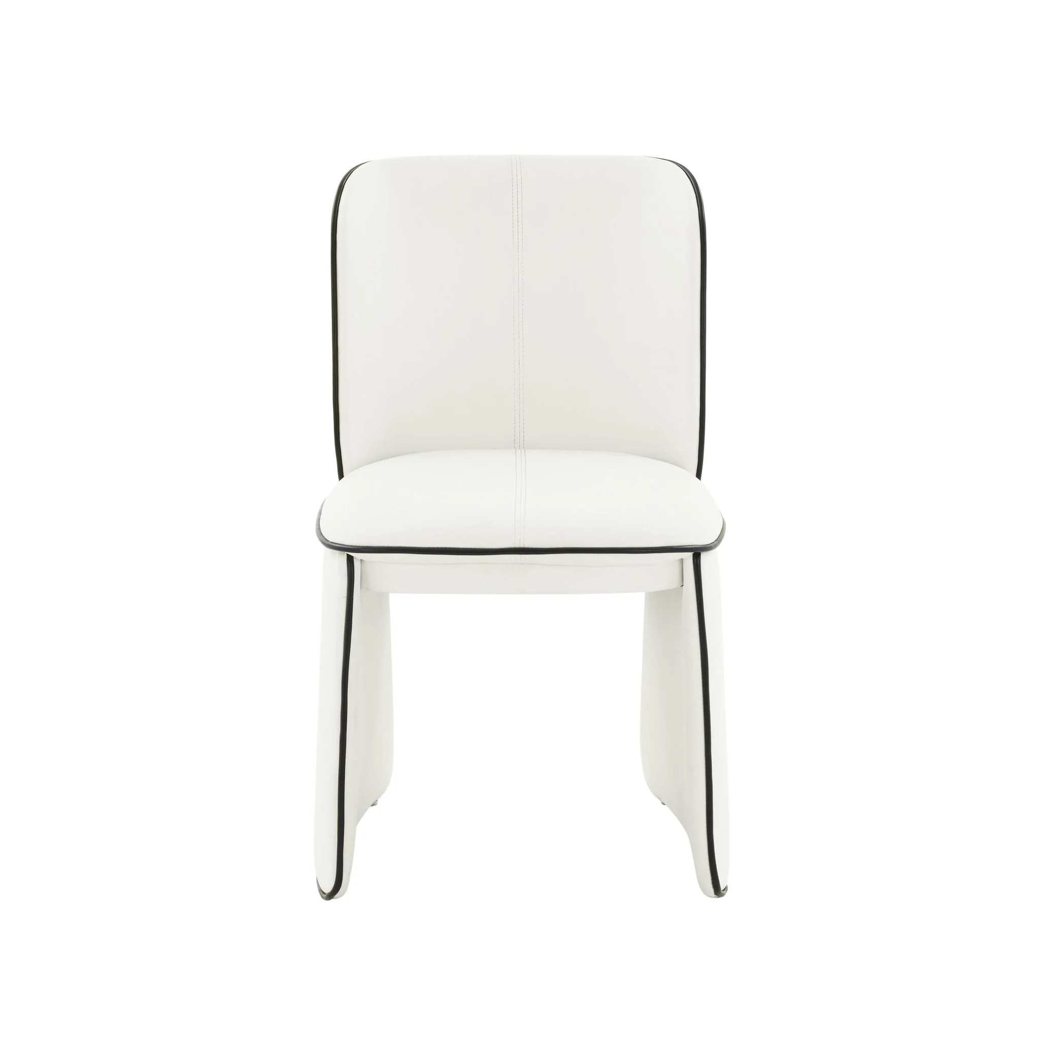 Kinsley Cream Performance Vegan Leather Dining Chair - Image 3