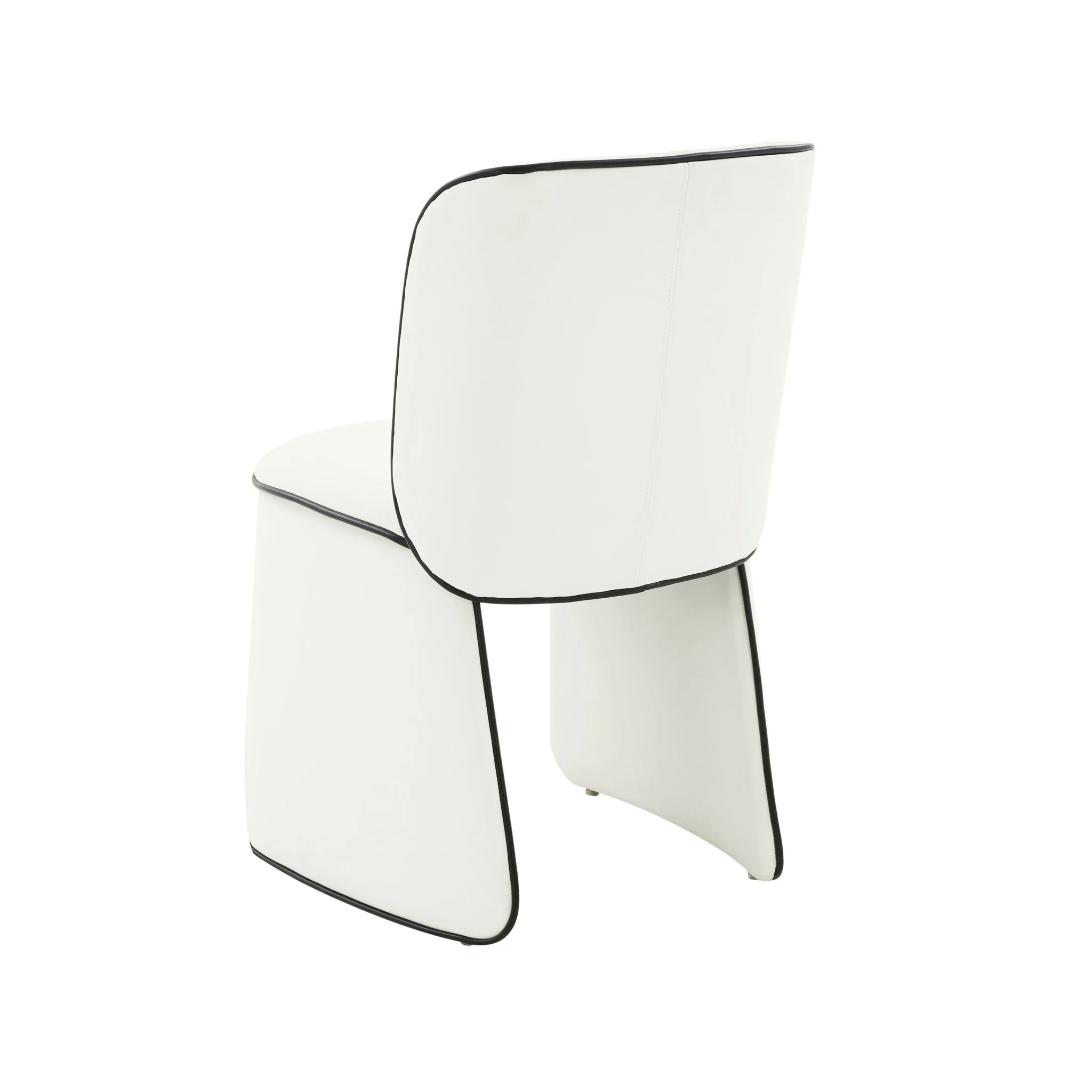 Kinsley Cream Performance Vegan Leather Dining Chair - Image 4