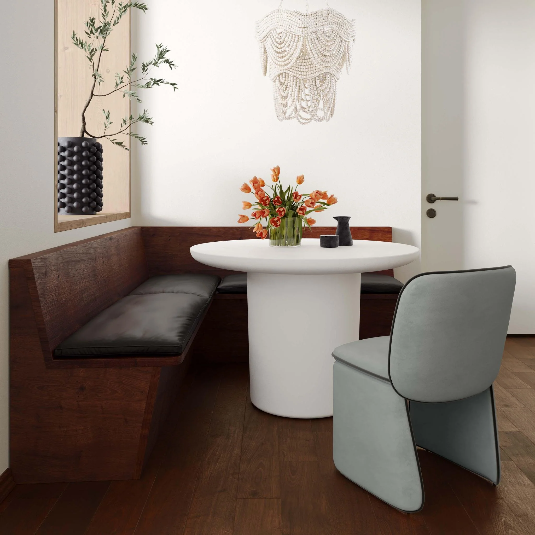 Kinsley Grey Velvet Dining Chair - Image 2