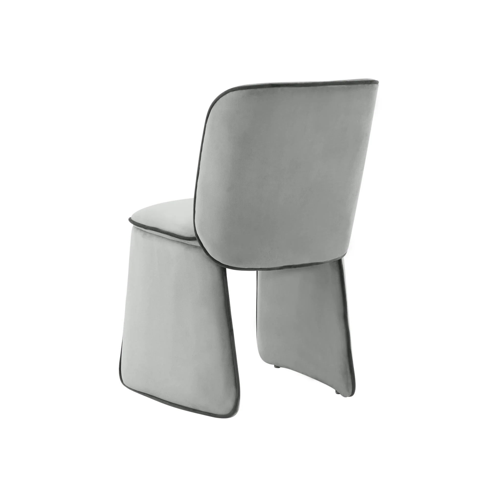 Kinsley Grey Velvet Dining Chair - Image 4