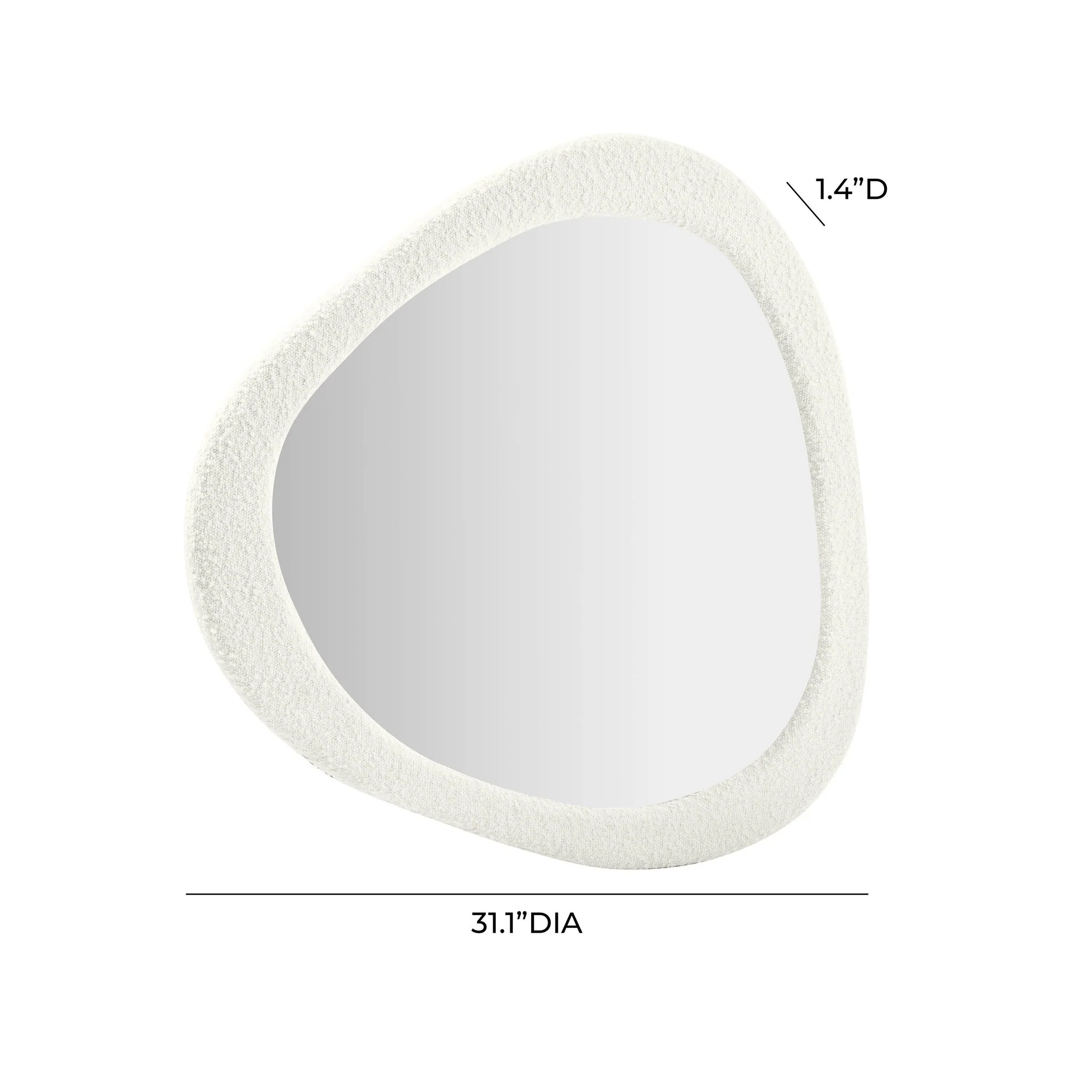 Klaryss Boucle Triangular Mirror - Image 5