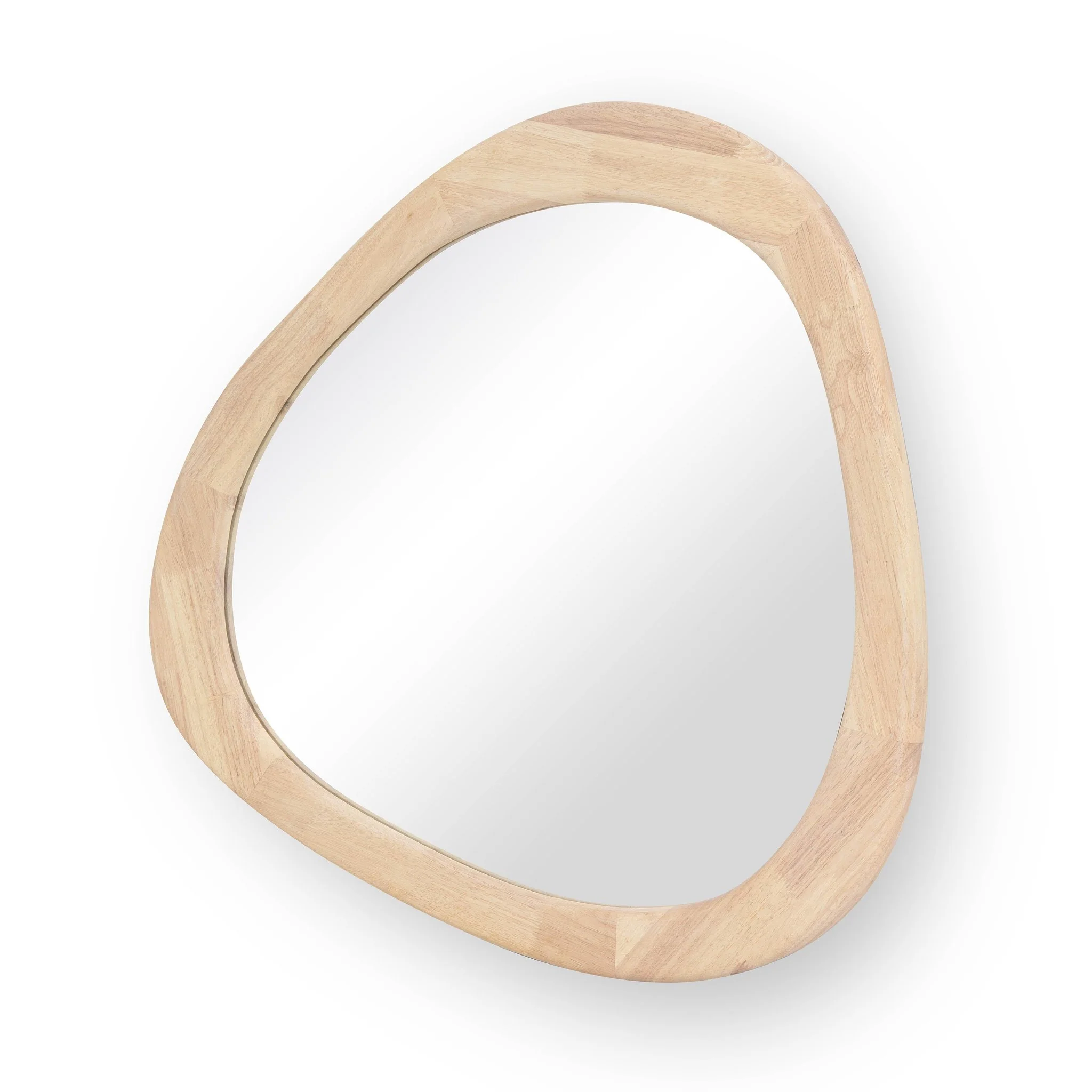 Klaryss Natural Wood Triangular Mirror - Image 3