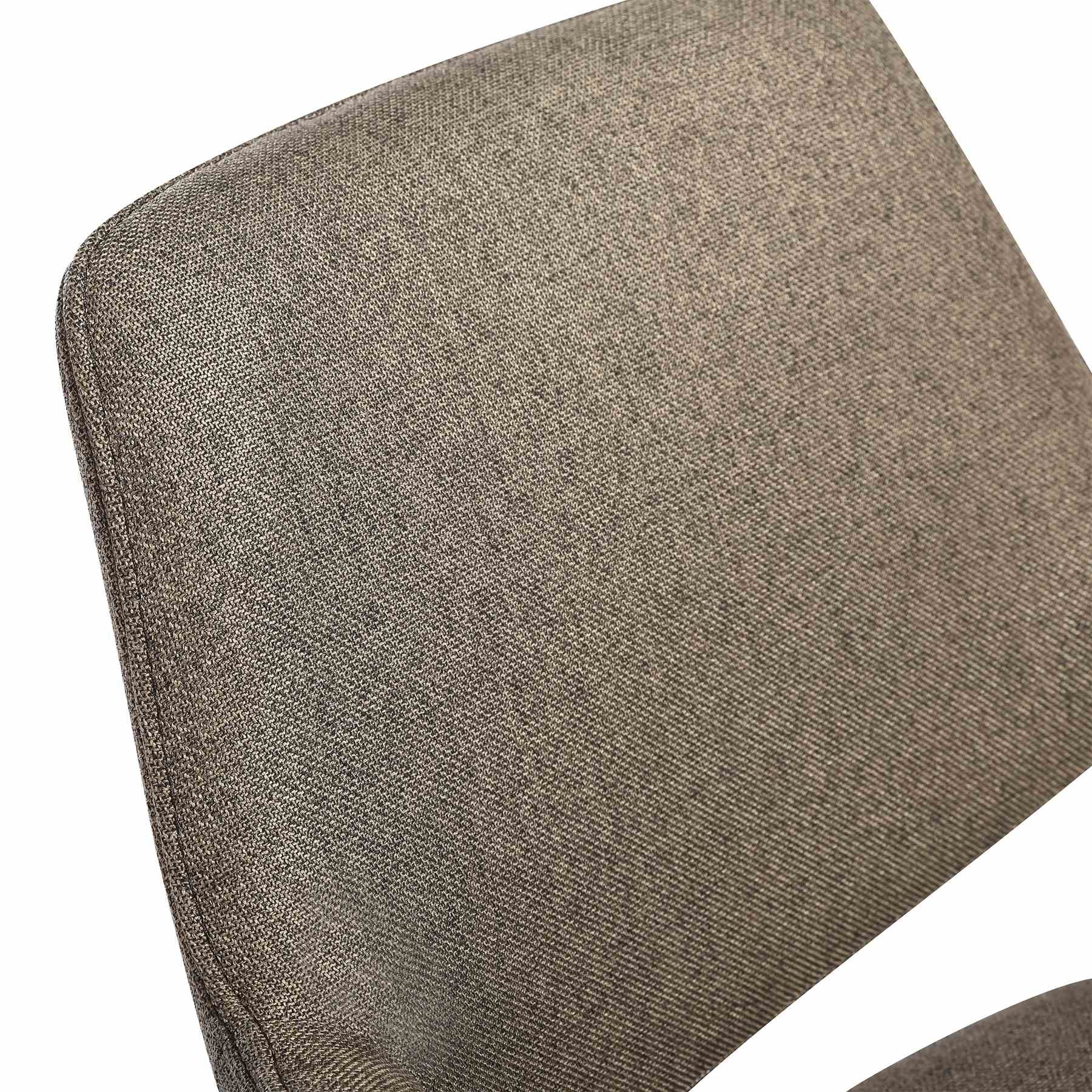 Knox Penny 5 Piece Dining Set with Sintered Stone Top and Brown Fabric Chairs - Image 7