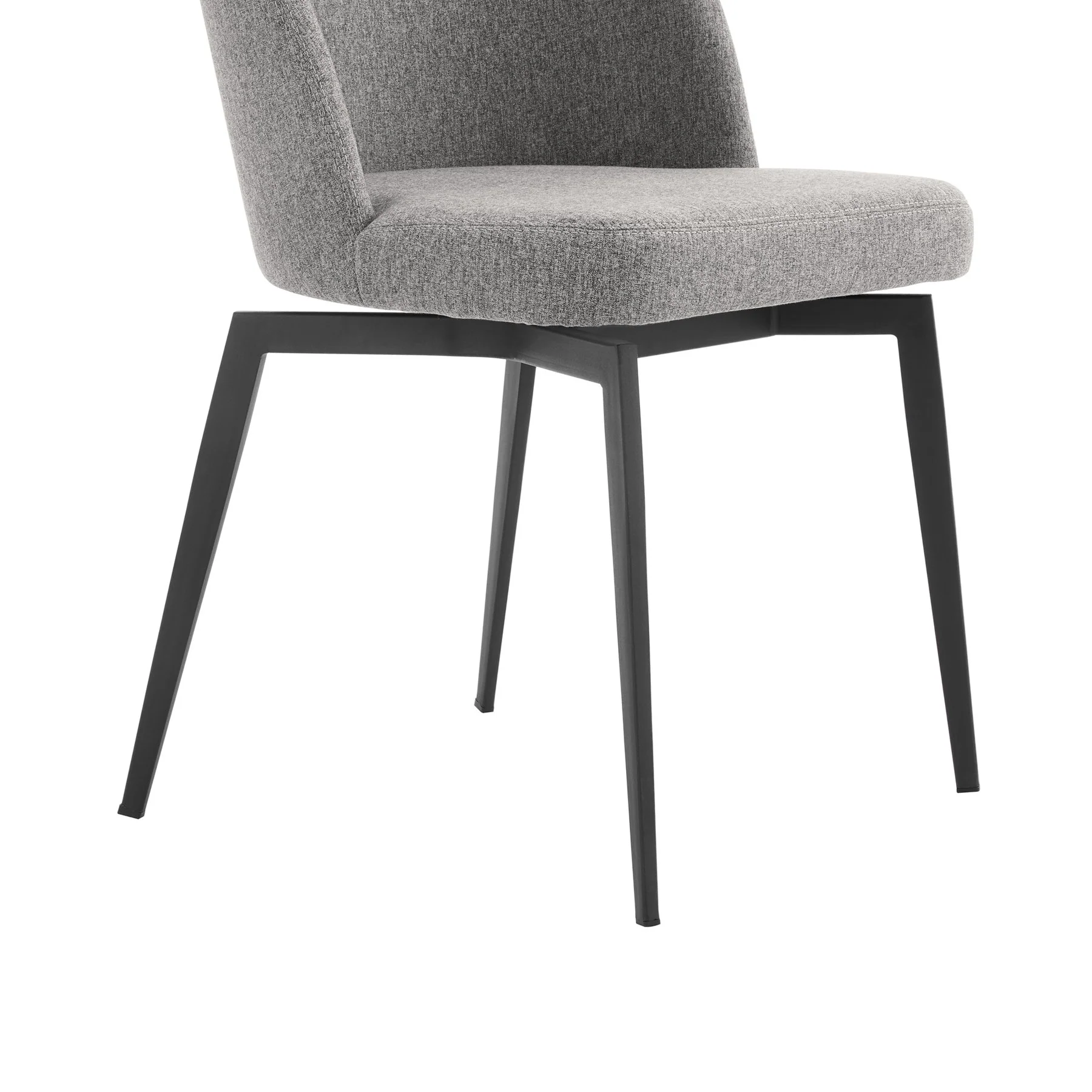 Knox Sunny 5 Piece Dining Set with Gray Fabric Chairs - Image 7
