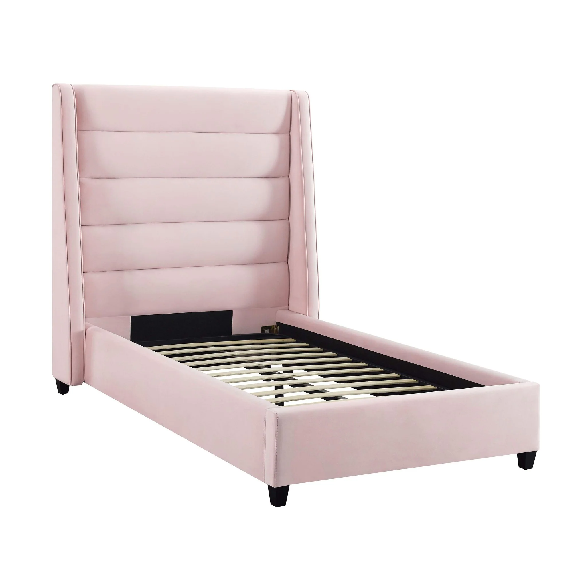 Koah Blush Velvet Bed in Twin - Image 4