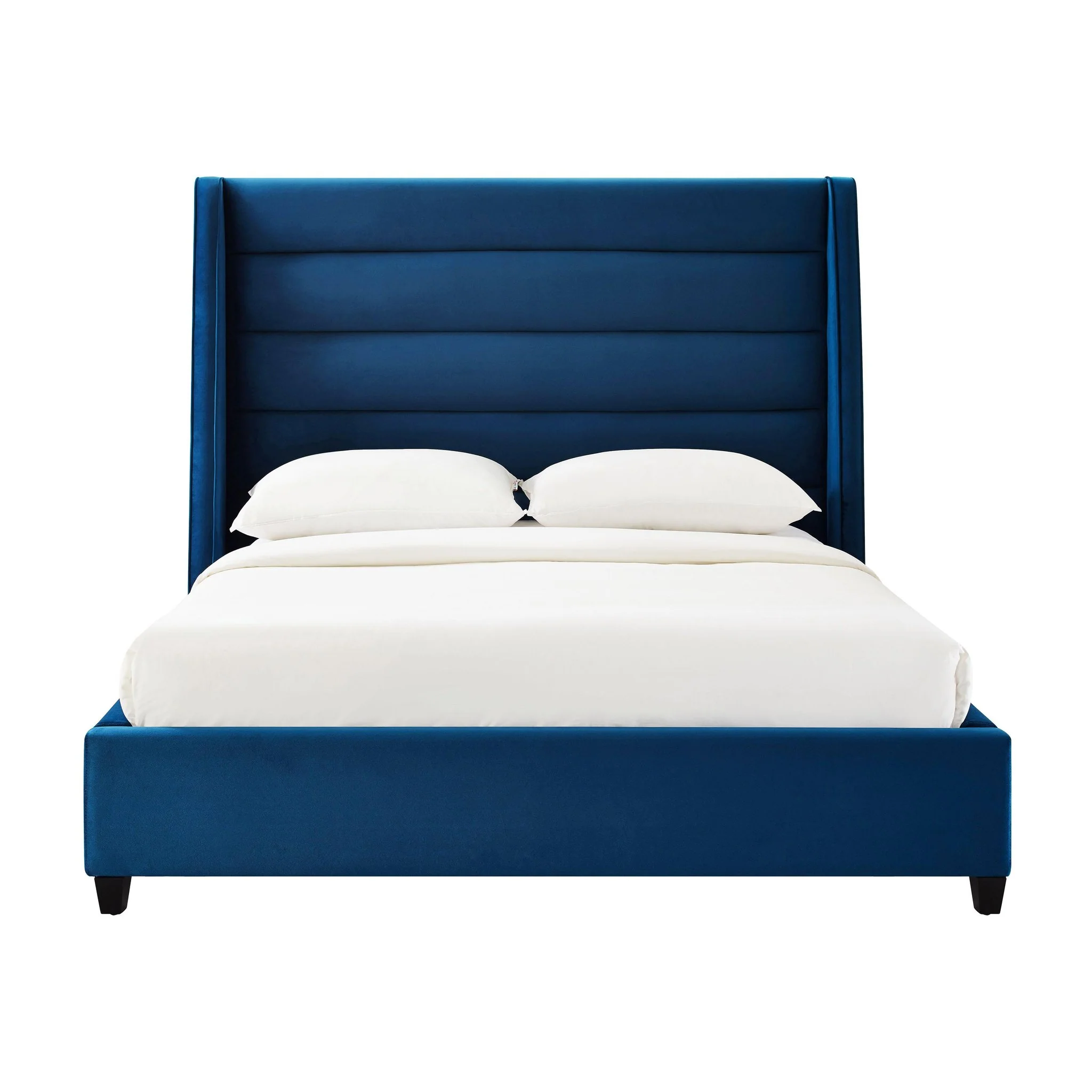Koah Navy Velvet Bed in Queen - Image 3
