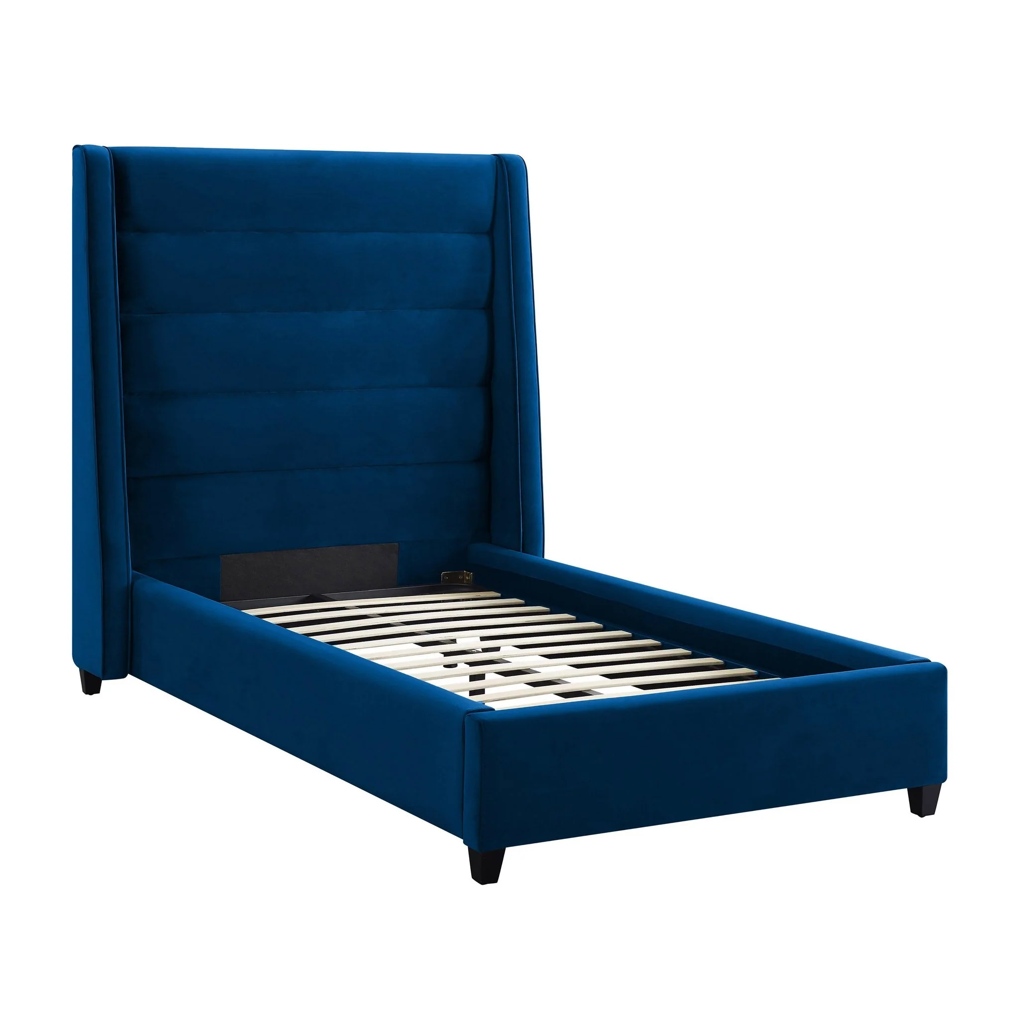 Koah Navy Velvet Bed in Twin - Image 4