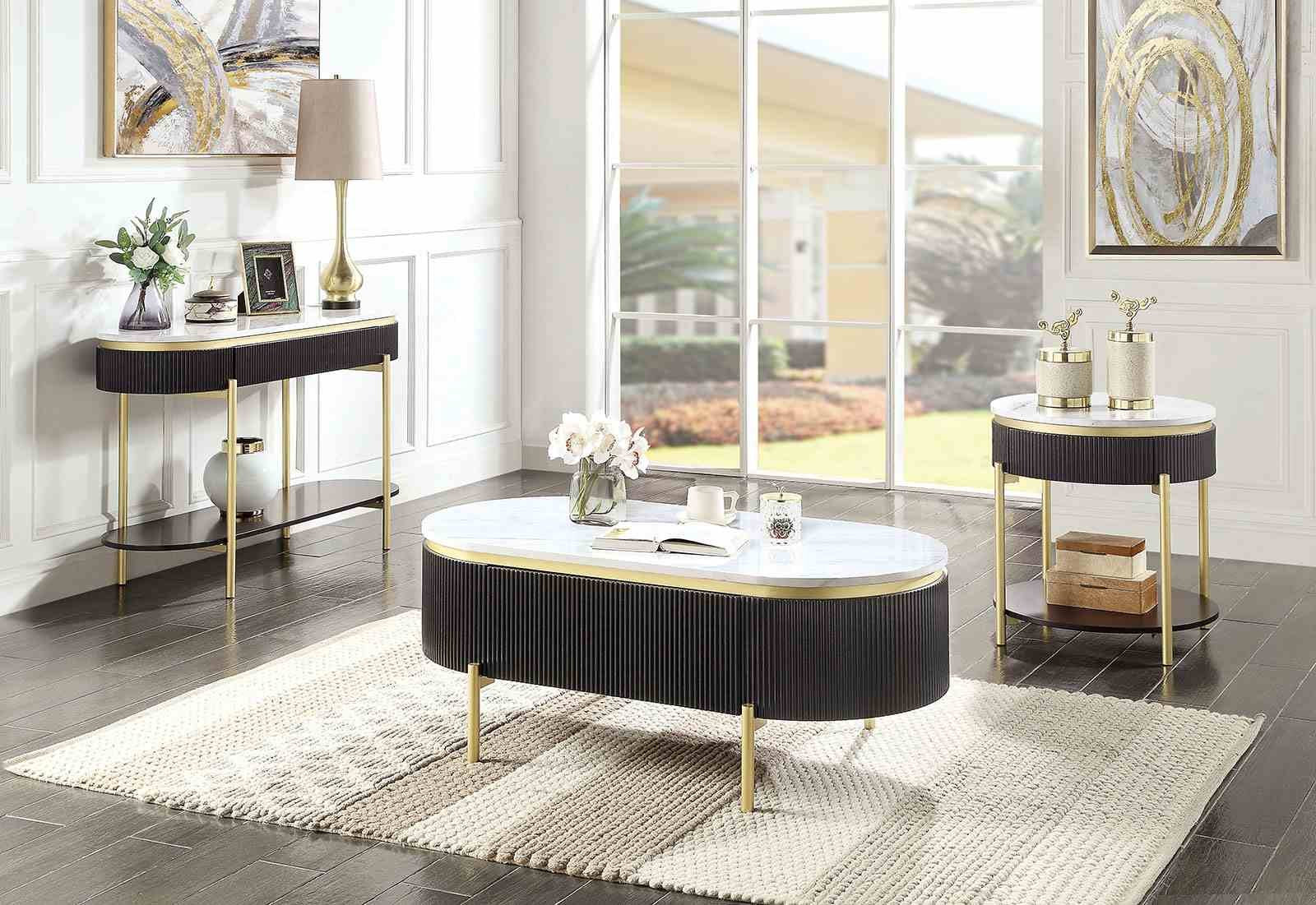 Koblenz Sofa Table, Dark Walnut - Image 2