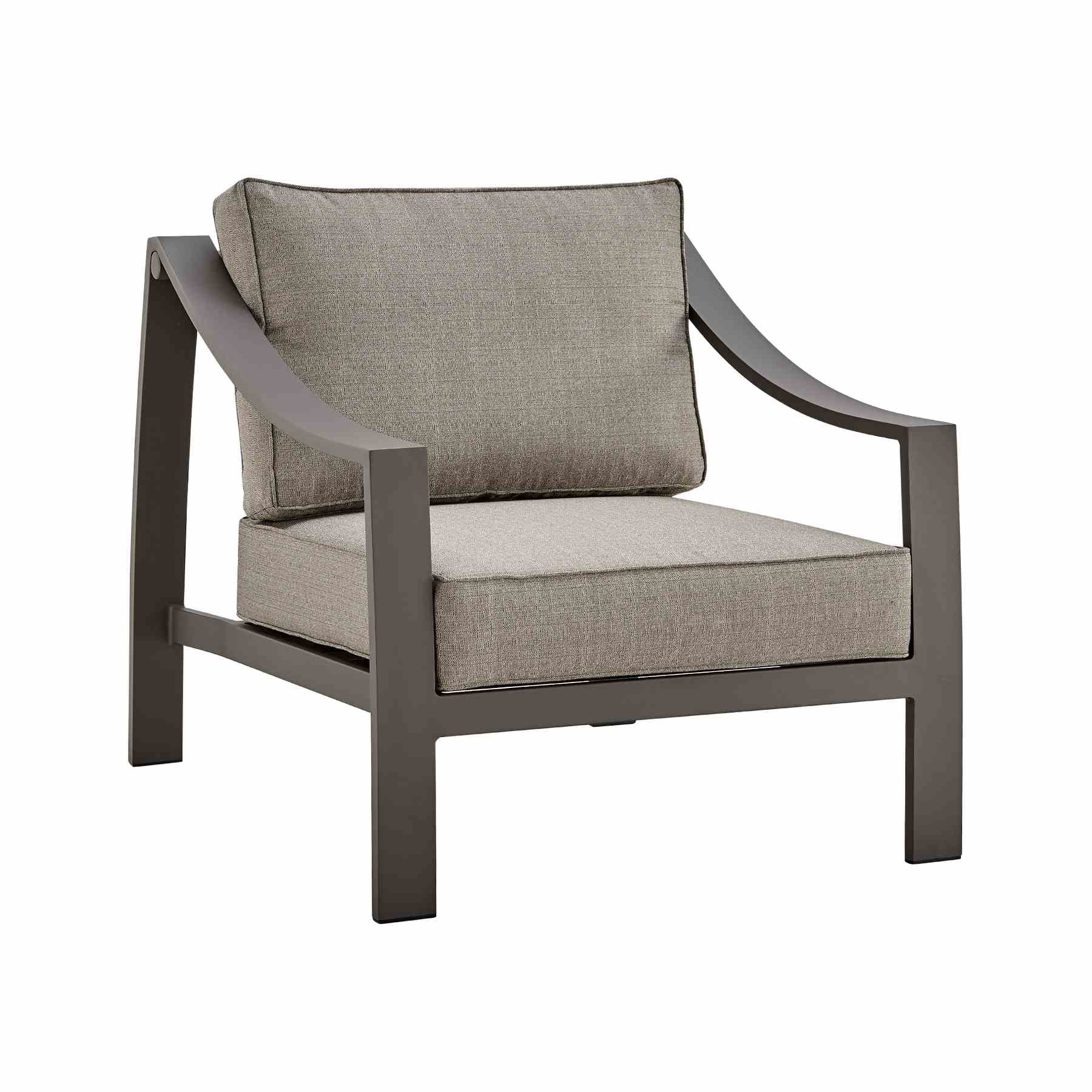 Koda Aluminum Outdoor Chair in Brown - Image 3