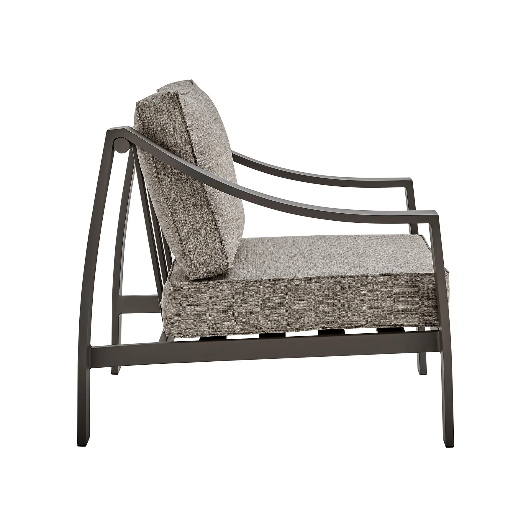 Koda Aluminum Outdoor Chair in Brown - Image 4