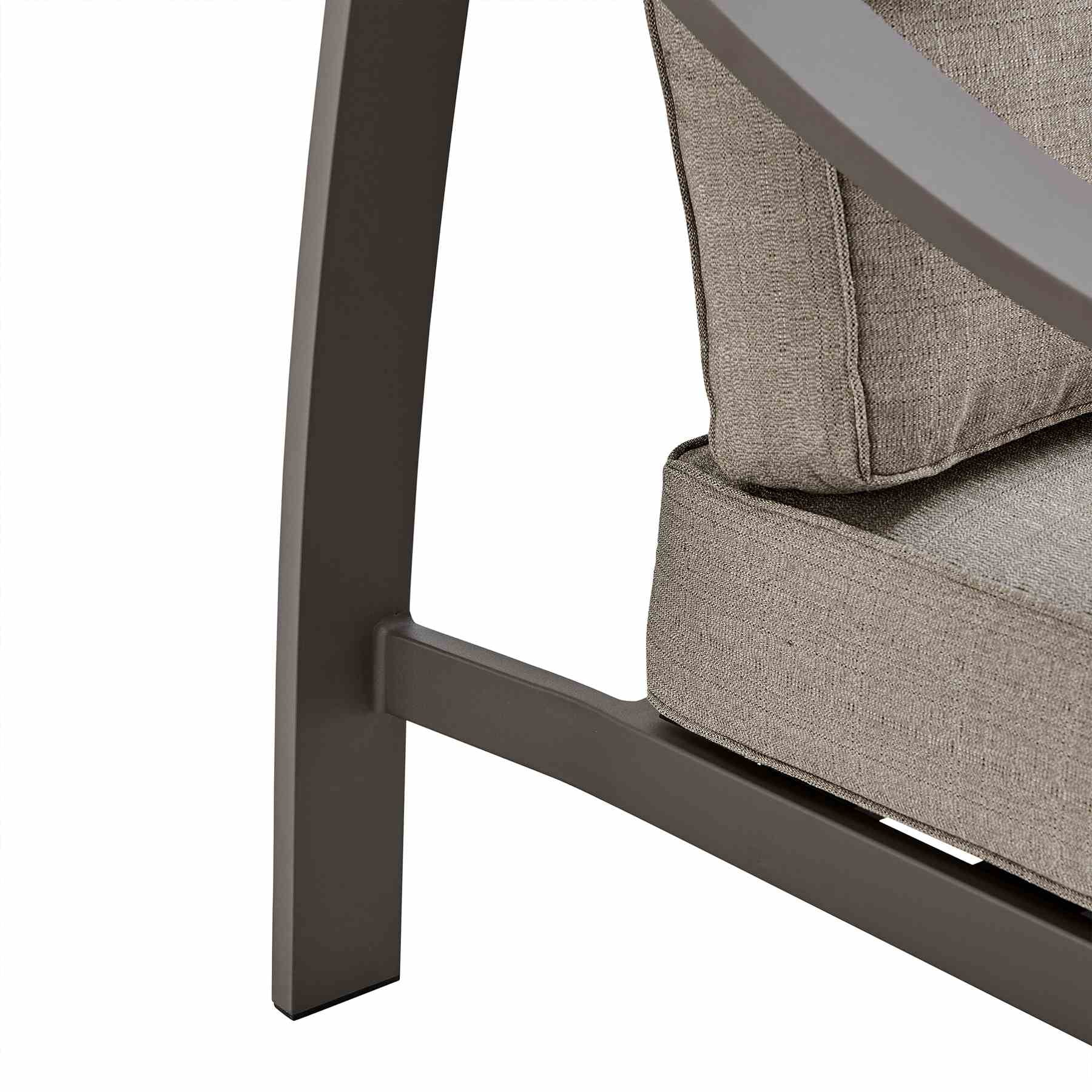 Koda Aluminum Outdoor Chair in Brown - Image 5