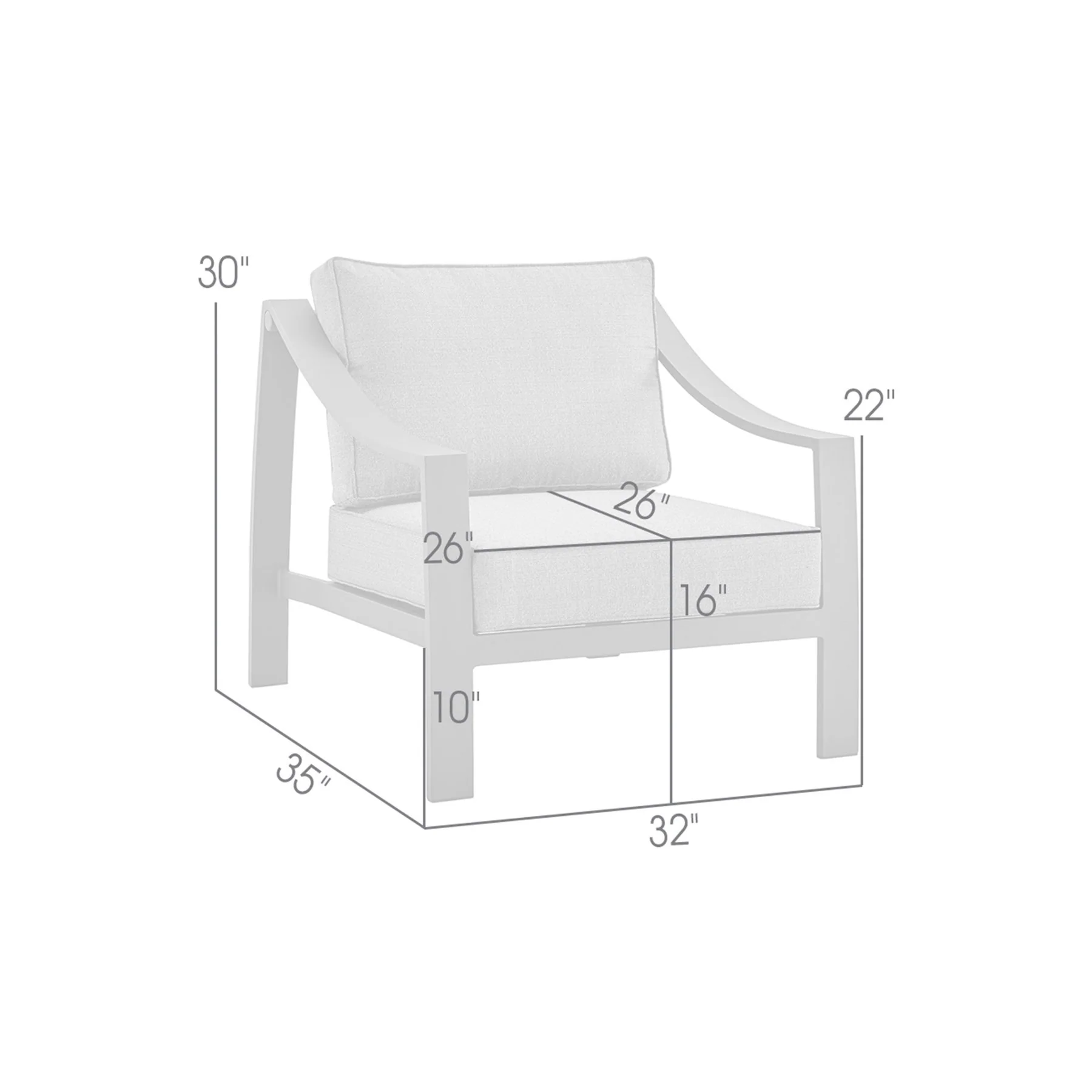 Koda Aluminum Outdoor Chair in Brown - Image 9