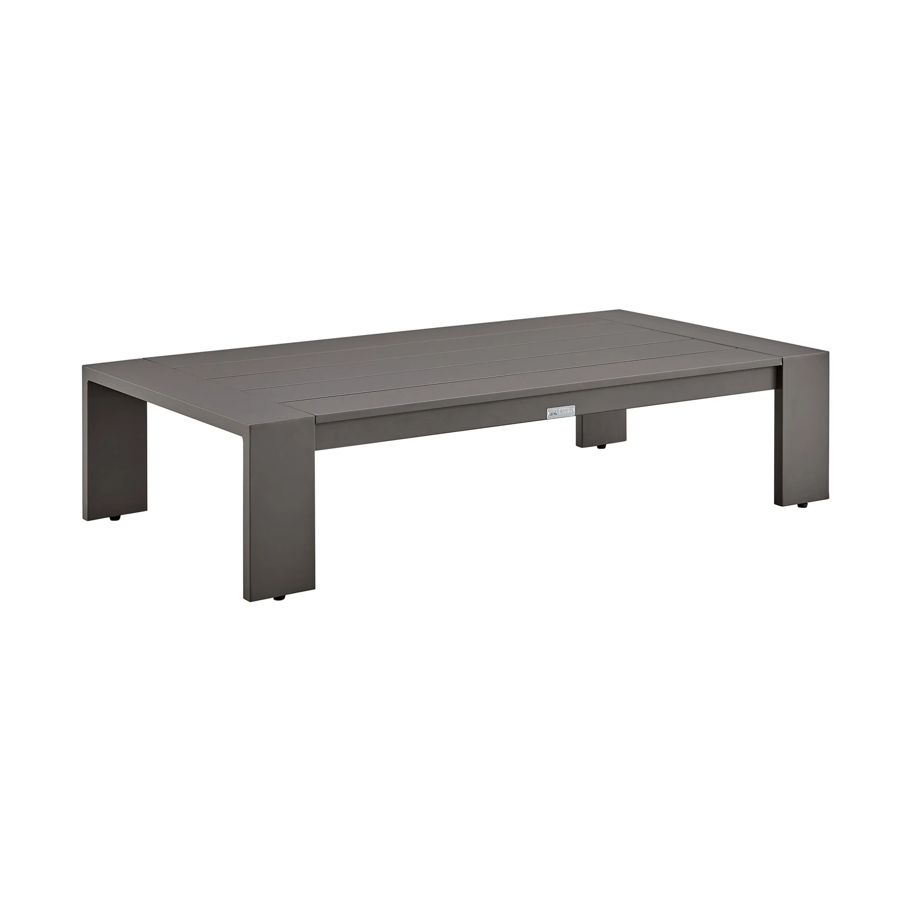 Koda Aluminum Outdoor Coffee Table in Brown - Image 3