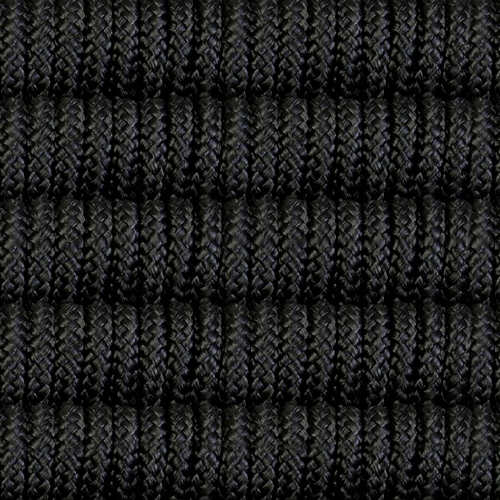 Kylie and Clip 3 Piece Outdoor Patio 36" Dining Set in Black Eucalyptus Wood and Black Rope - Image 9