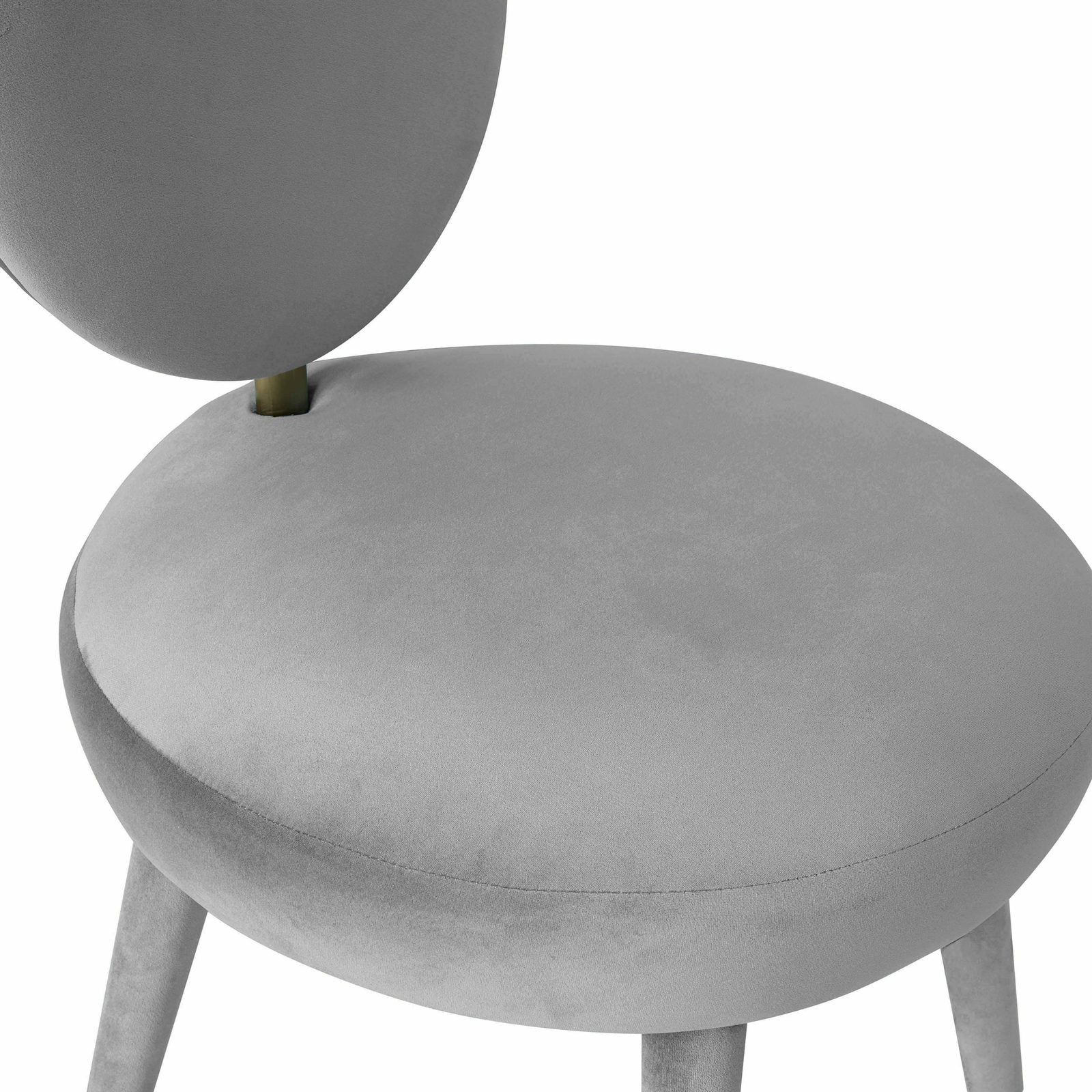 Kylie Light Grey Velvet Dining Chair - Image 5