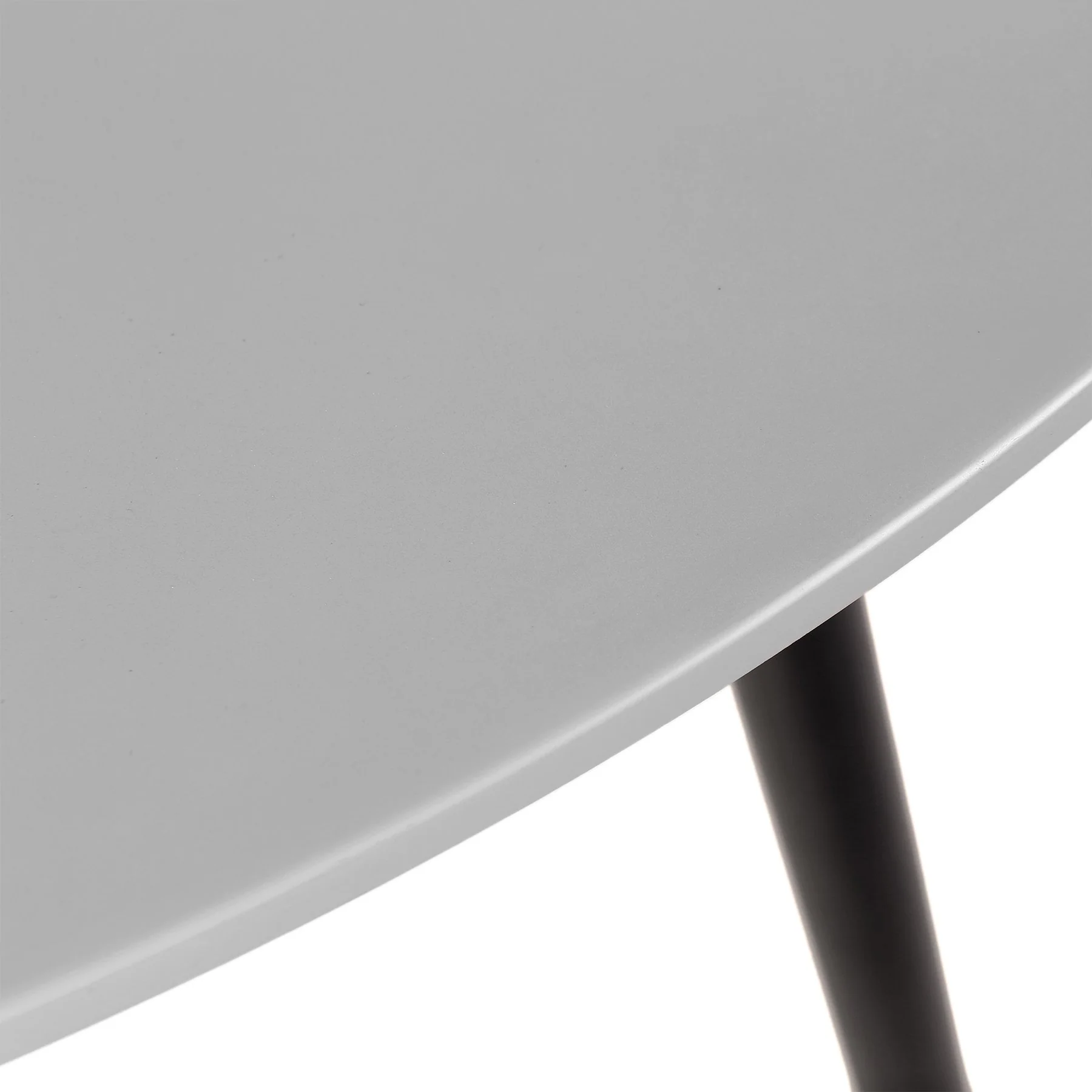 Kylie Outdoor Patio Round Dining Table in Dark Eucalyptus and Gray Stone - Image 4