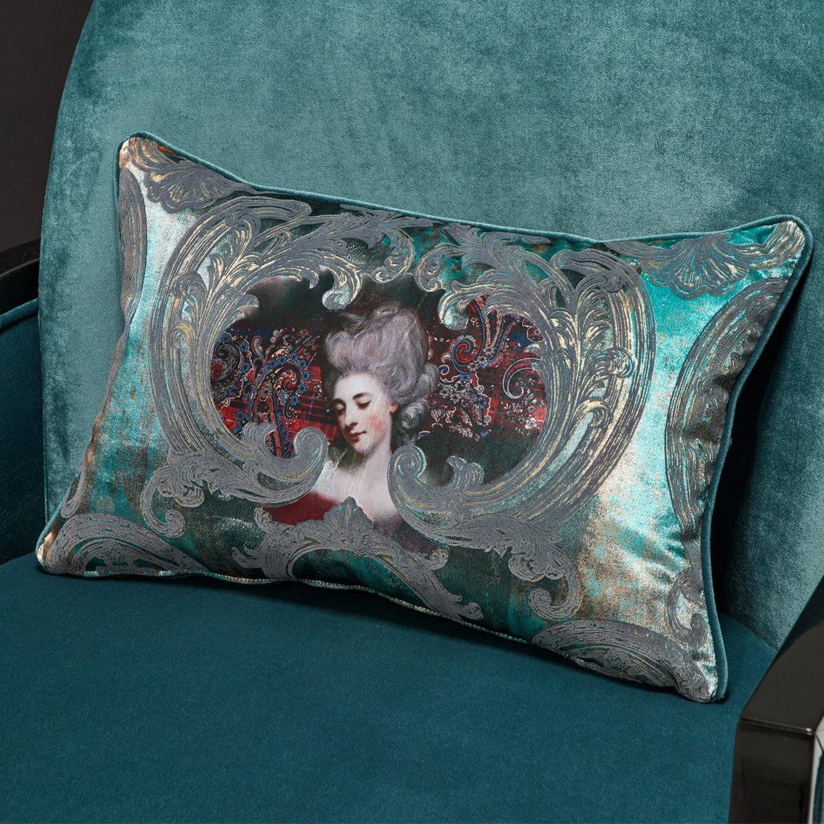 La Francaise Accent Chair - Azure/Black - Image 10