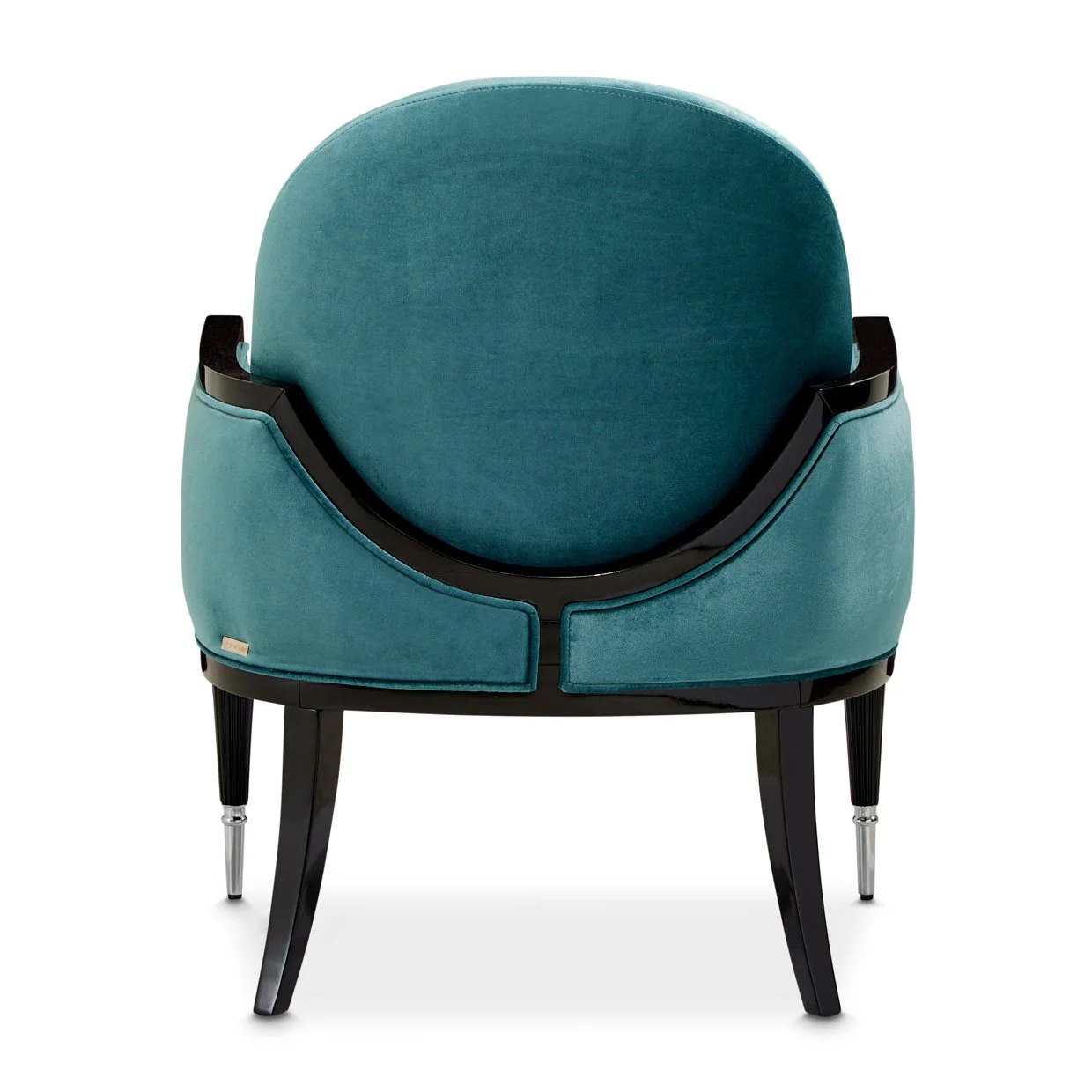 La Francaise Accent Chair - Azure/Black - Image 5