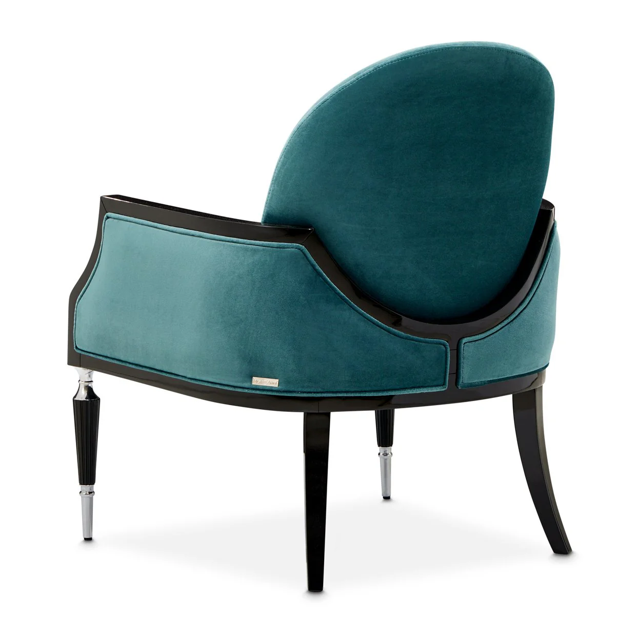 La Francaise Accent Chair - Azure/Black - Image 6