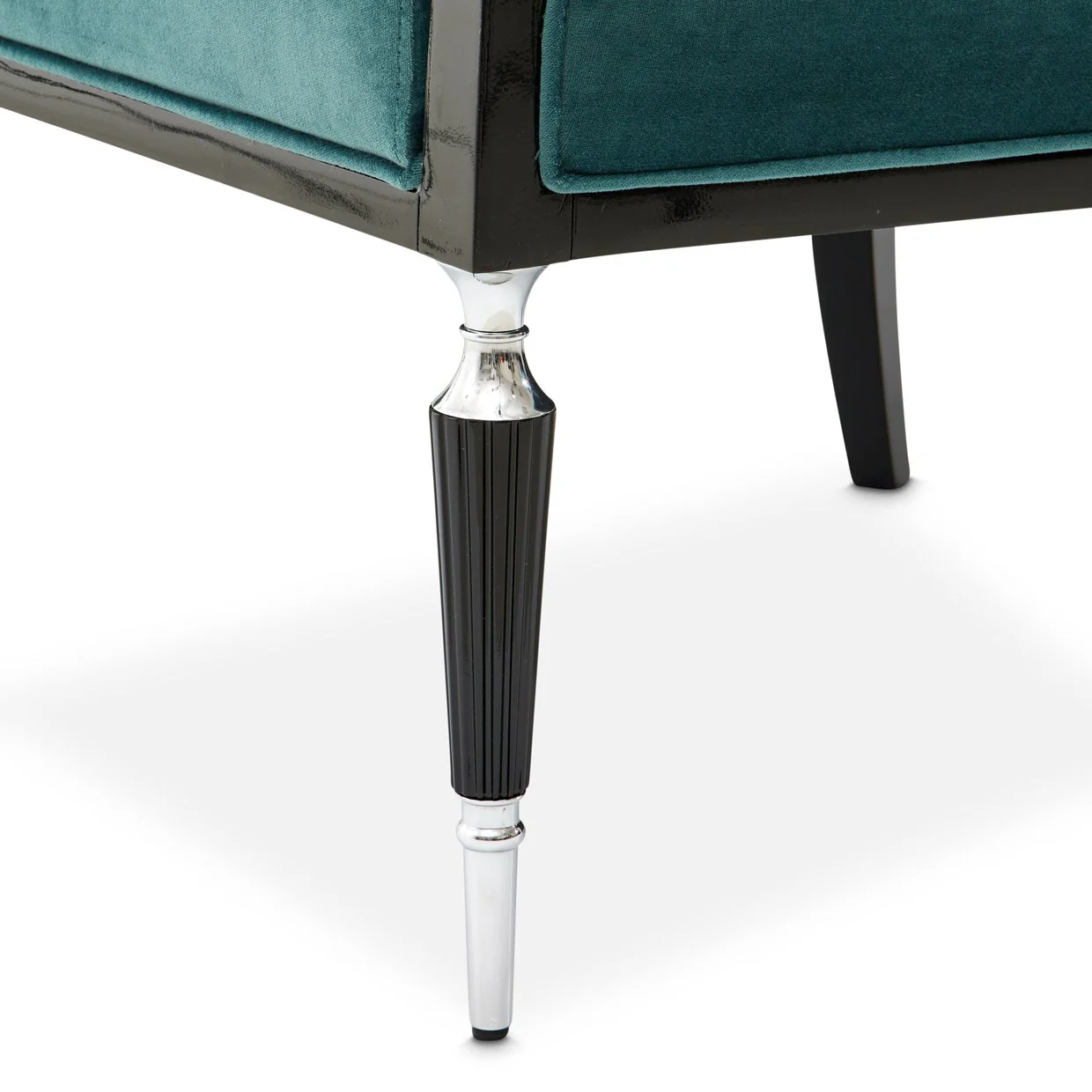 La Francaise Accent Chair - Azure/Black - Image 7
