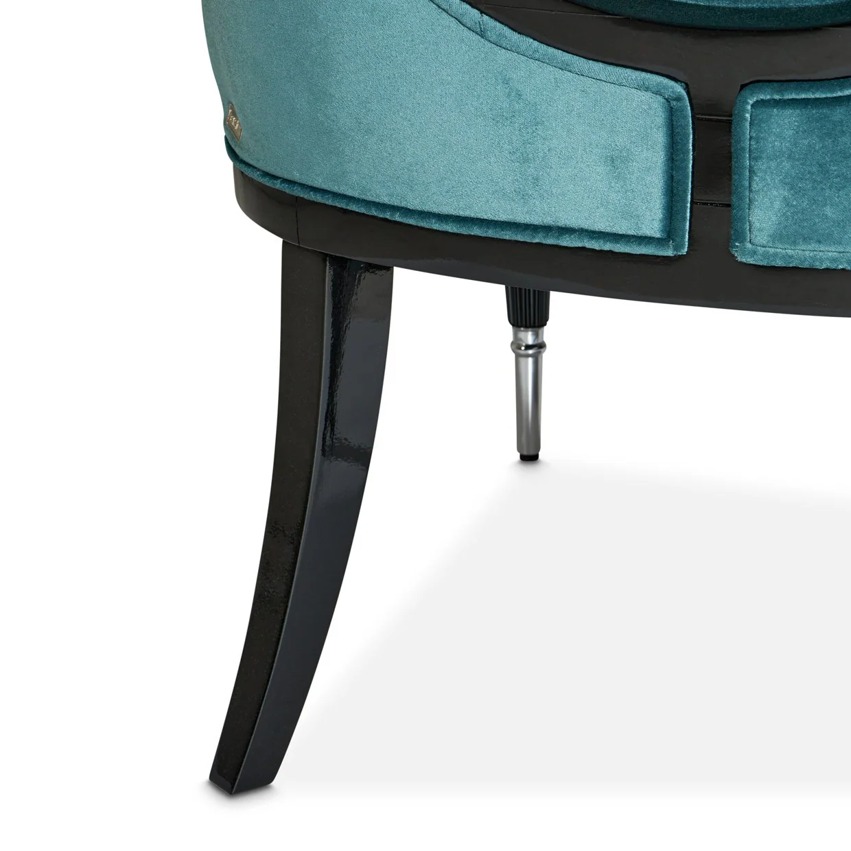 La Francaise Accent Chair - Azure/Black - Image 9