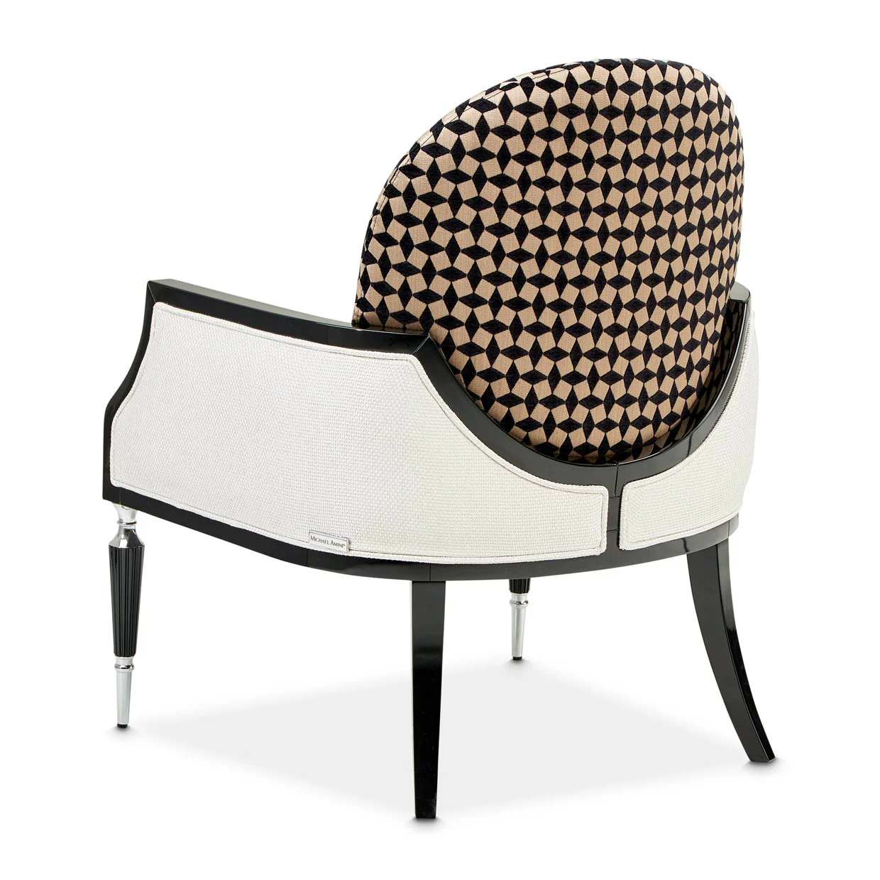 La Francaise Accent Chair - Cafe au Lait/Black - Image 6