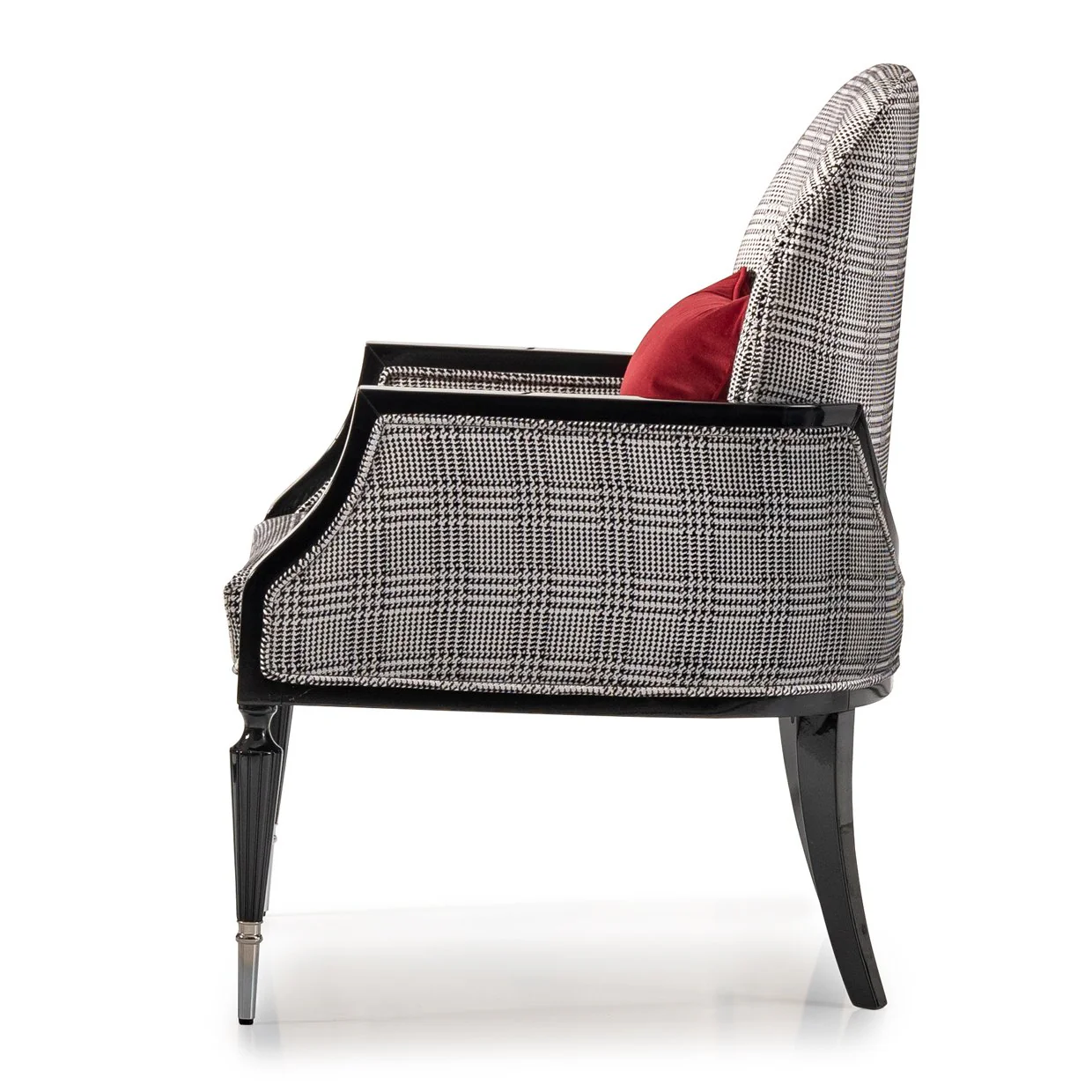 La Francaise Accent Chair - Domino/Black - Image 2