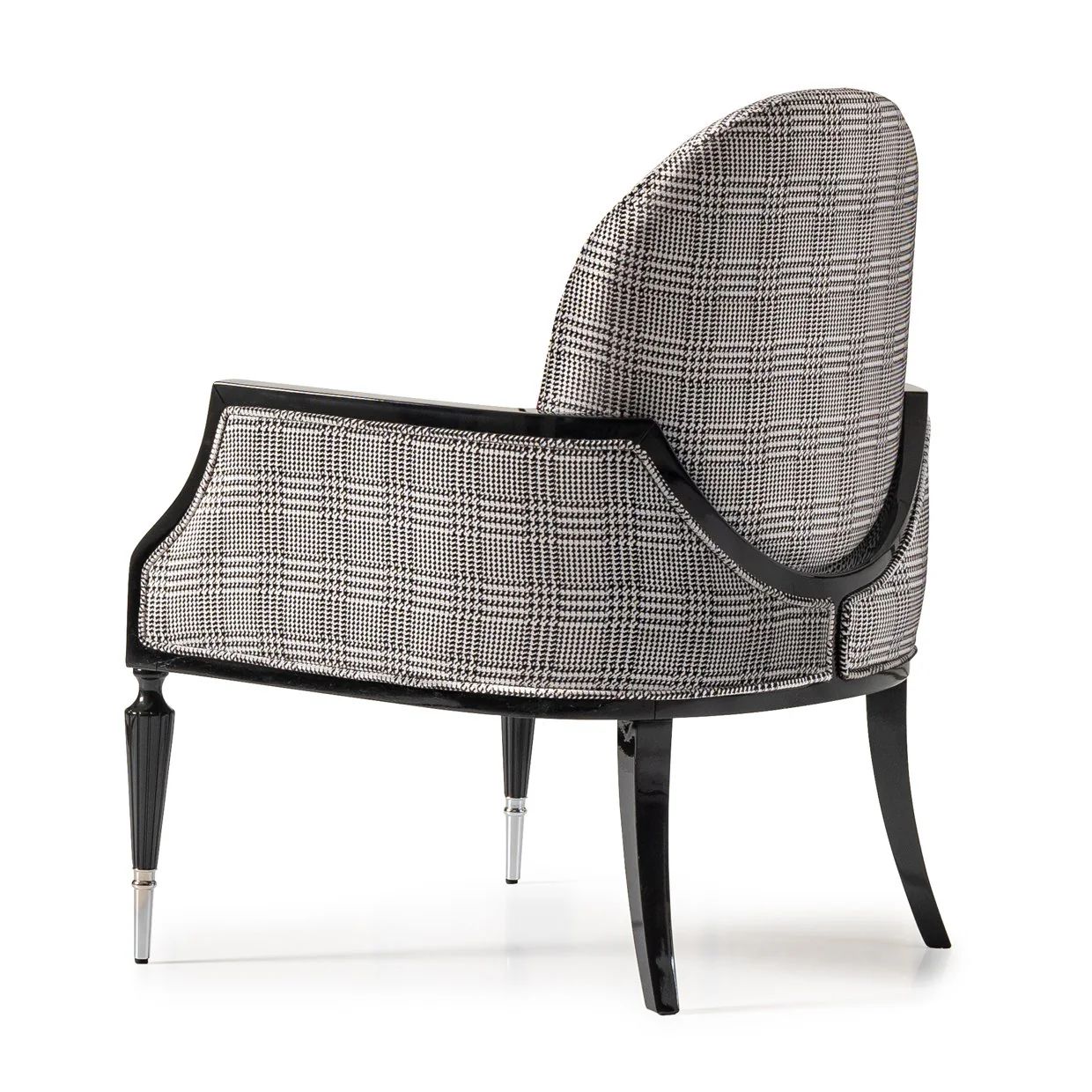 La Francaise Accent Chair - Domino/Black - Image 3