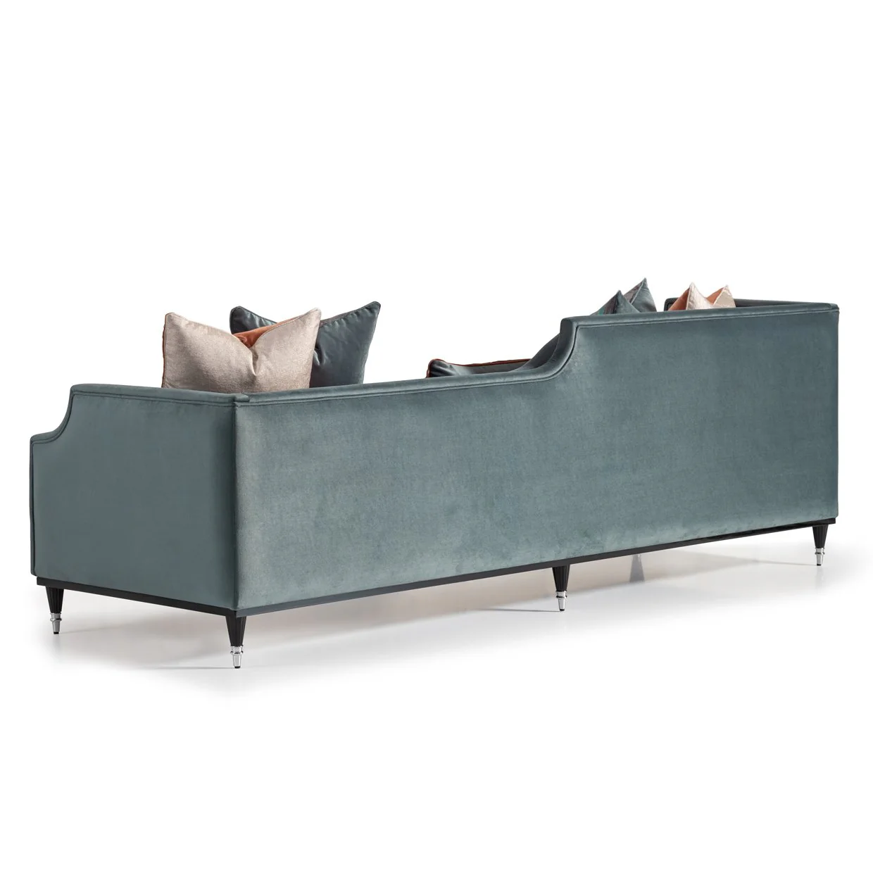 La Francaise Mansion Sofa - Azure/Black - Image 3