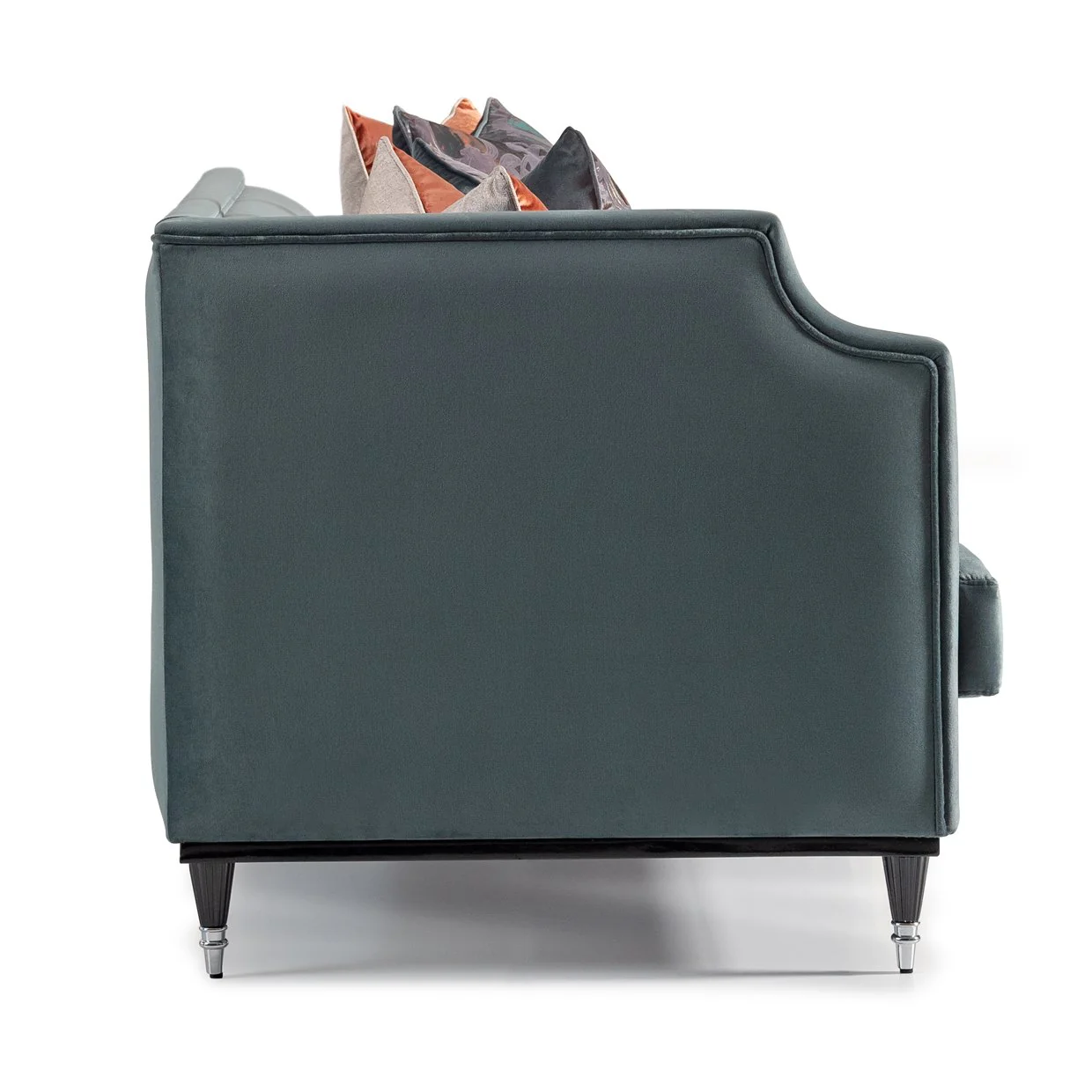 La Francaise Mansion Sofa - Azure/Black - Image 6