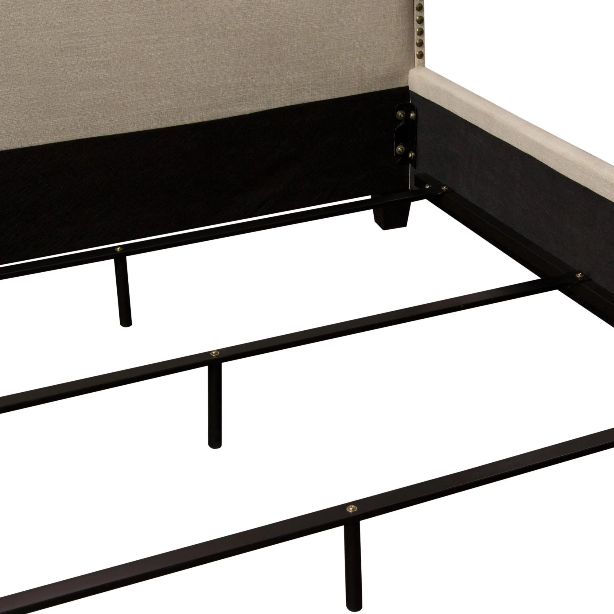 La Jolla Queen Bed with Nail Head Accent by Diamond Sofa - Desert Sand Linen - Image 7