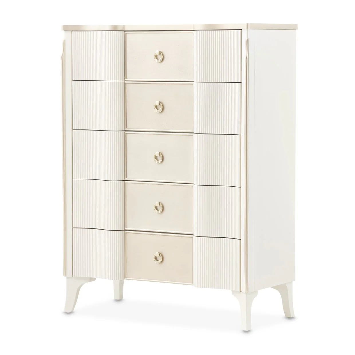La Marisia 5-Drawer Chest - Creamy Pearl - Image 15
