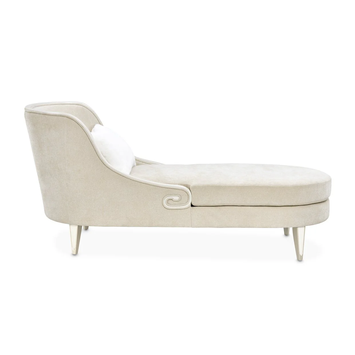 La Marisia Chenille Chaise - Tranquil/Light Champagne - Image 3