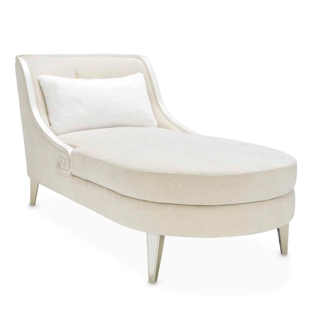 La Marisia Chenille Chaise - Tranquil/Light Champagne - Image 9