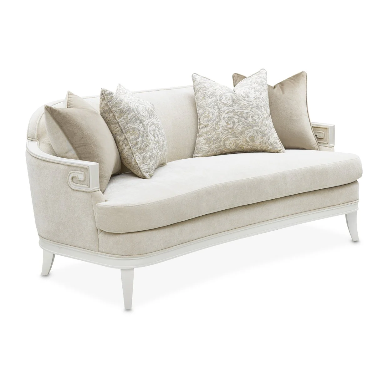 La Marisia Chenille Loveseat - Tranquil/Creamy Pearl - Image 2