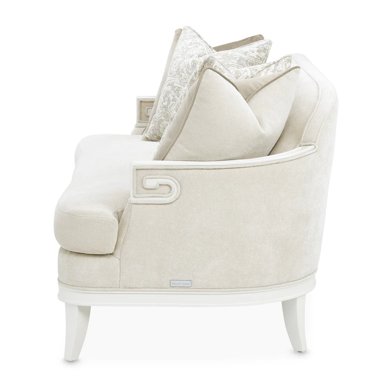 La Marisia Chenille Loveseat - Tranquil/Creamy Pearl - Image 7