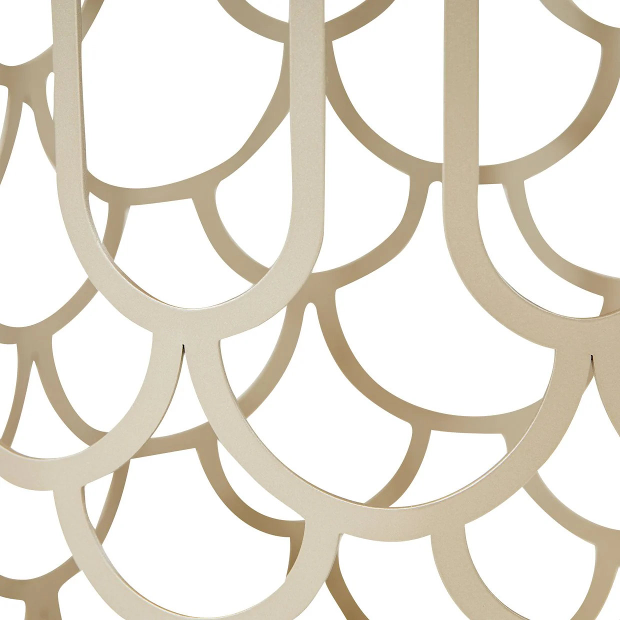 La Marisia Marble Chairside Table - Creamy Pearl/Champagne - Image 4